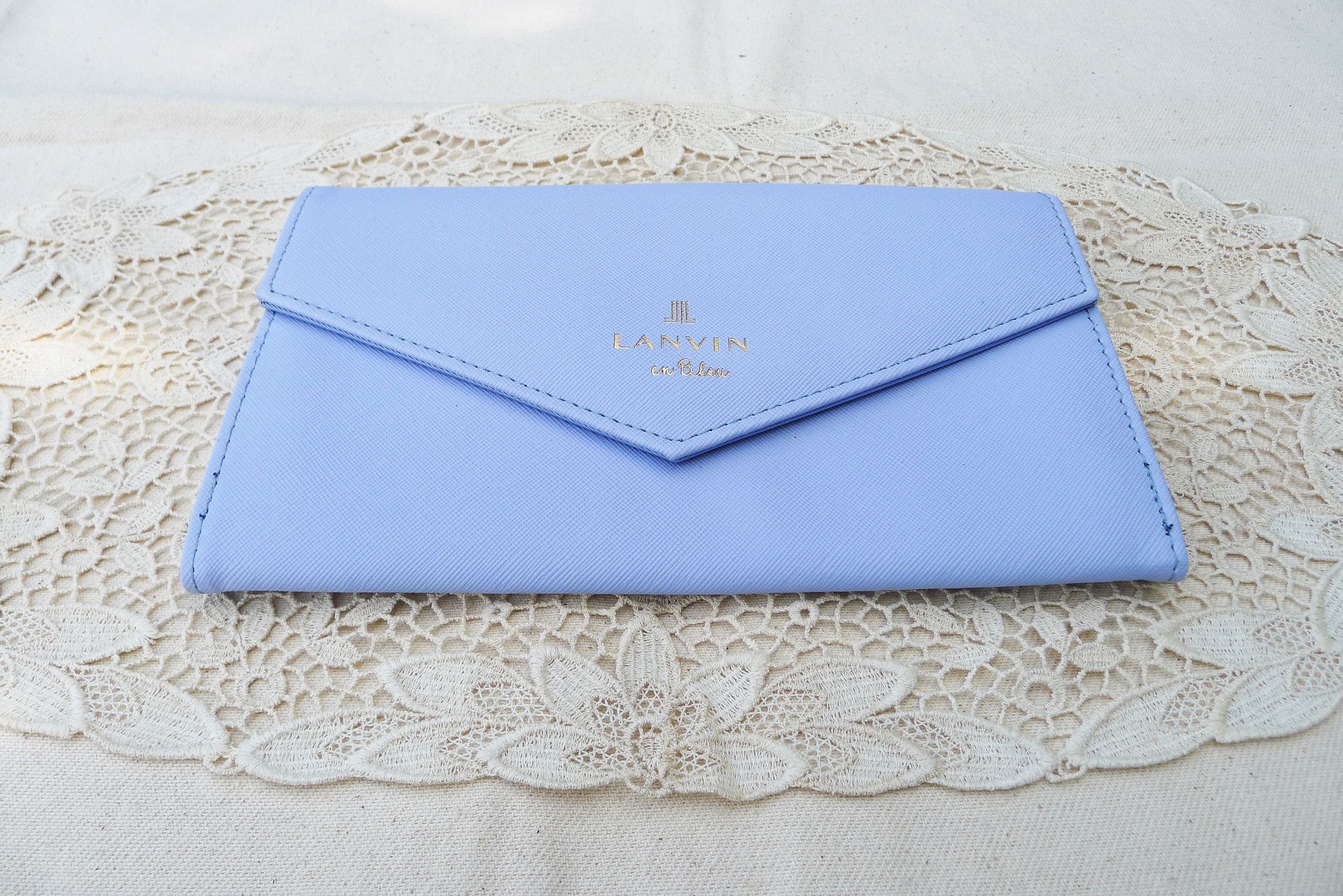 Lanvin Vintage Deadstock LANVIN en Bleu Envelope clutch, PU leather Size ONE SIZE - 8 Thumbnail
