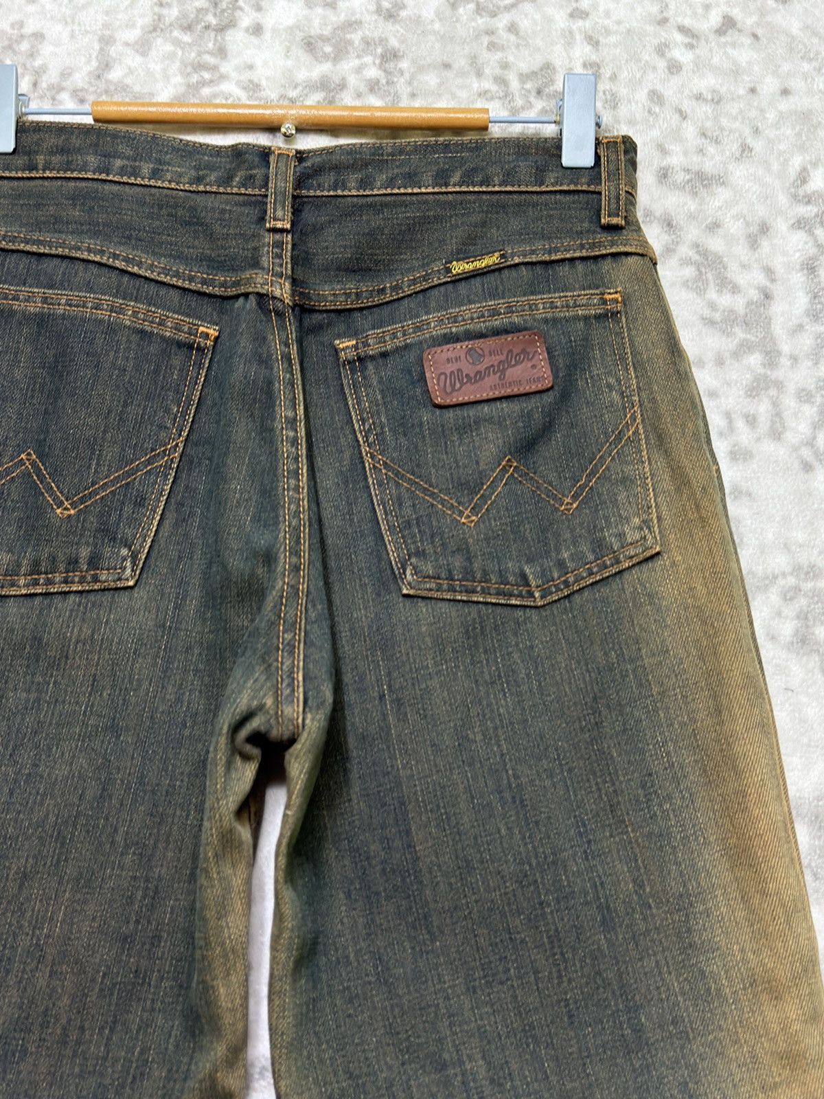 Vintage Lady Wrangler Bell Bottom 90s Sun Faded Grunge Denim Jeans Size US 28 / EU 44 - 12 Thumbnail