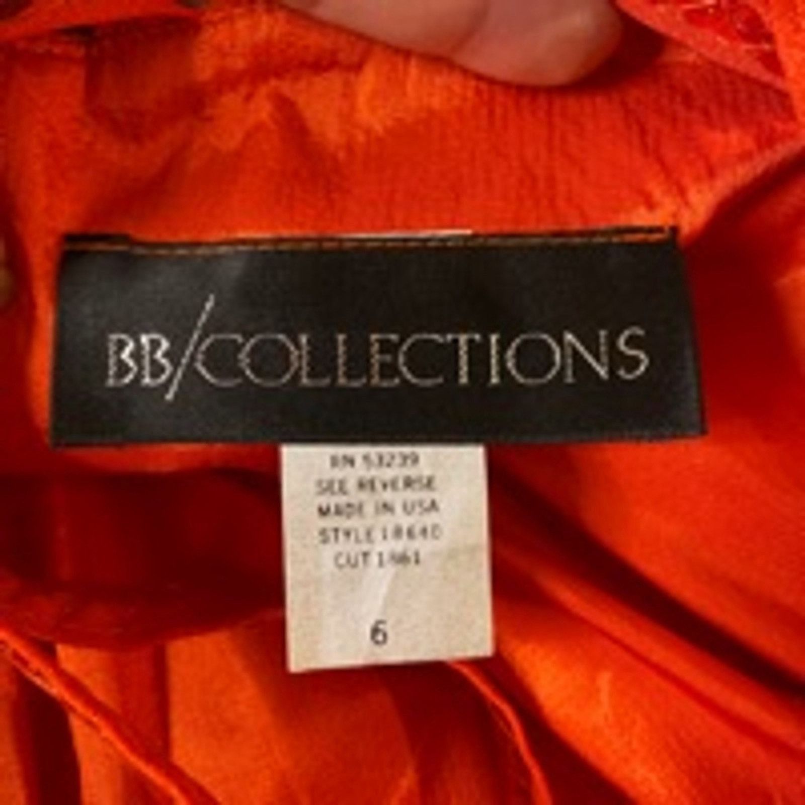 Other BB Collections Orange Sequin Halter Mini Dress Party Glam 6 Size M / US 6-8 / IT 42-44 - 5 Thumbnail