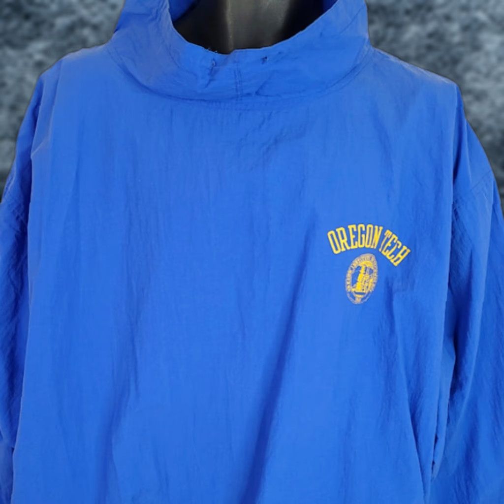 Vintage VINTAGE Oregon Tech Hustlin Owls Jacket Mens XL Windbreaker 90s Nylon Blue GEAR FOR SPORTS Institute Of Tech /> Size US XL / EU 56 / 4 - 1 Thumbnail