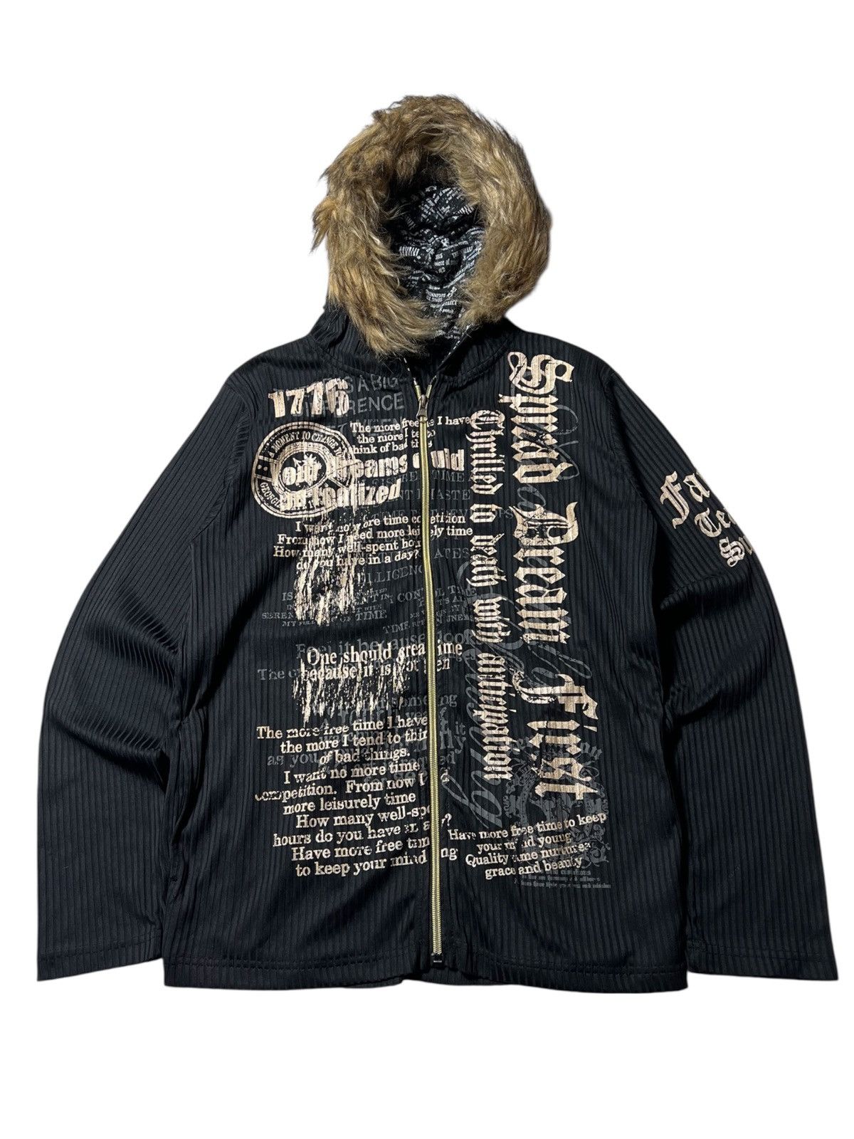 Japanese Brand Japanese Poem Grunge Punk Gothing Style Longsleeve Hoodie Size US M / EU 48-50 / 2 - 10 Thumbnail