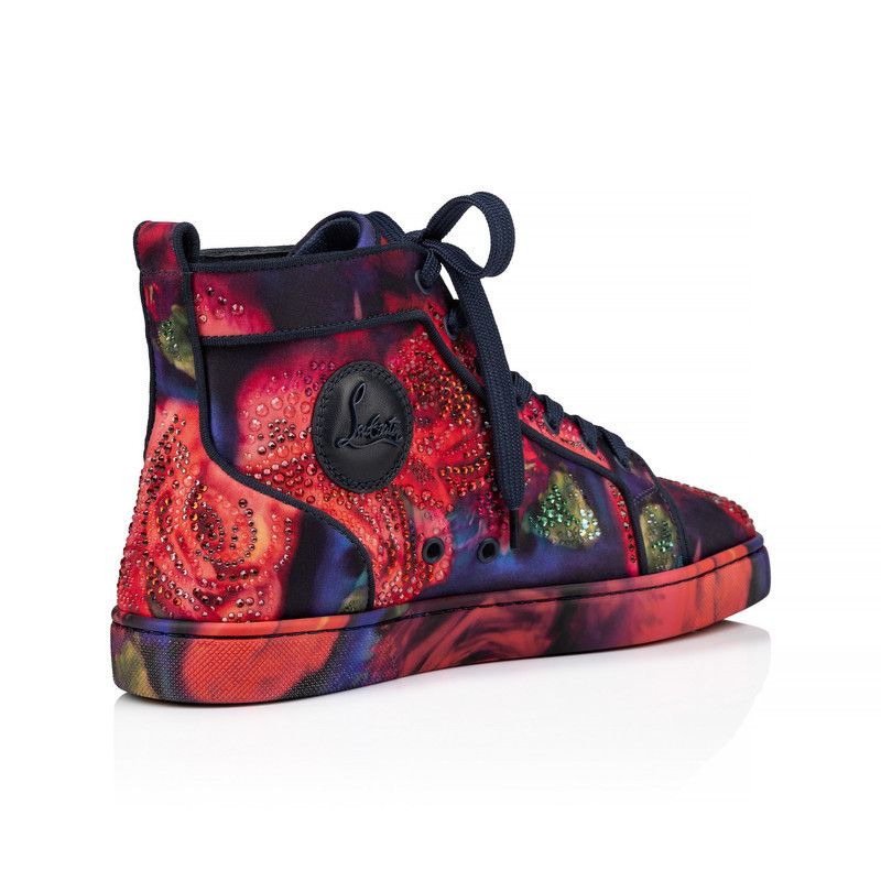 Christian Louboutin o1s1wg111125 Louis Rose Flat Crepe Satin in Multicolor Size US 10.5 / EU 43-44 - 3 Thumbnail