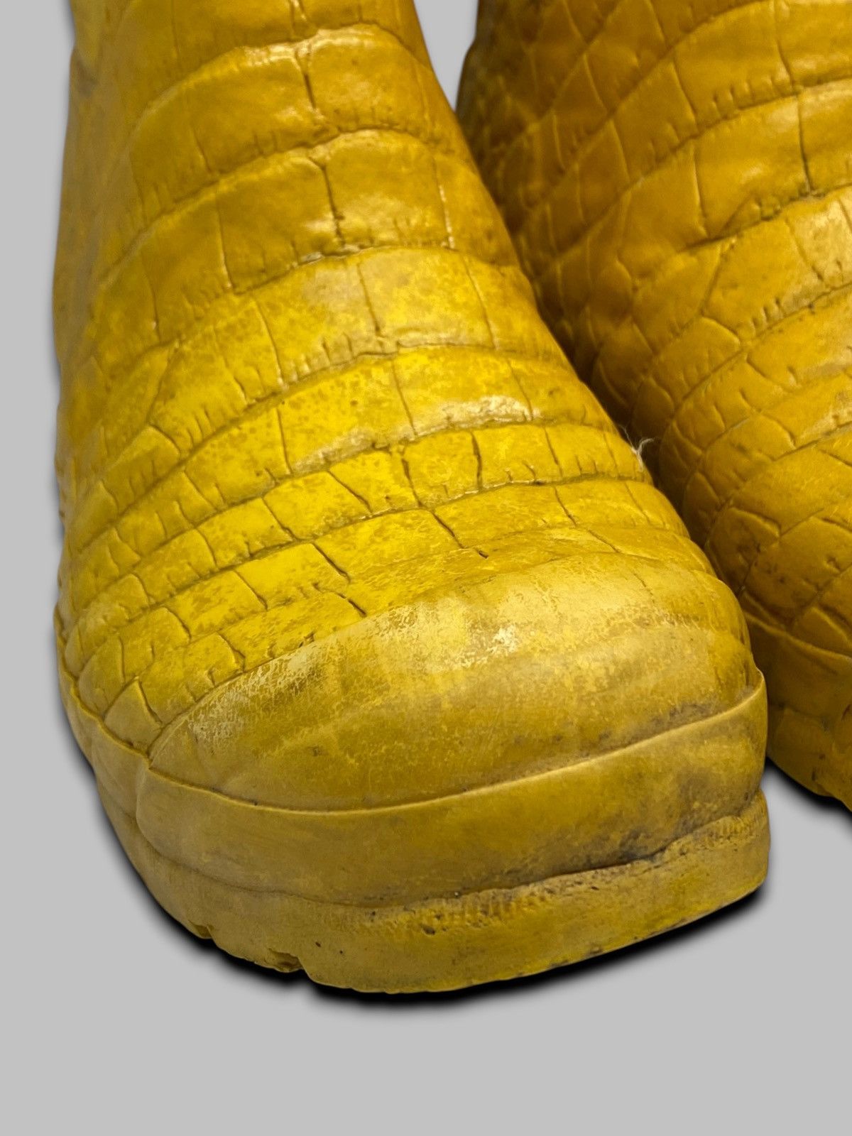 Hunter HUNTER & JIMMY CHOO Special Edition Rain Croc Yellow Boots Size US 4 / IT 34 - 11 Thumbnail