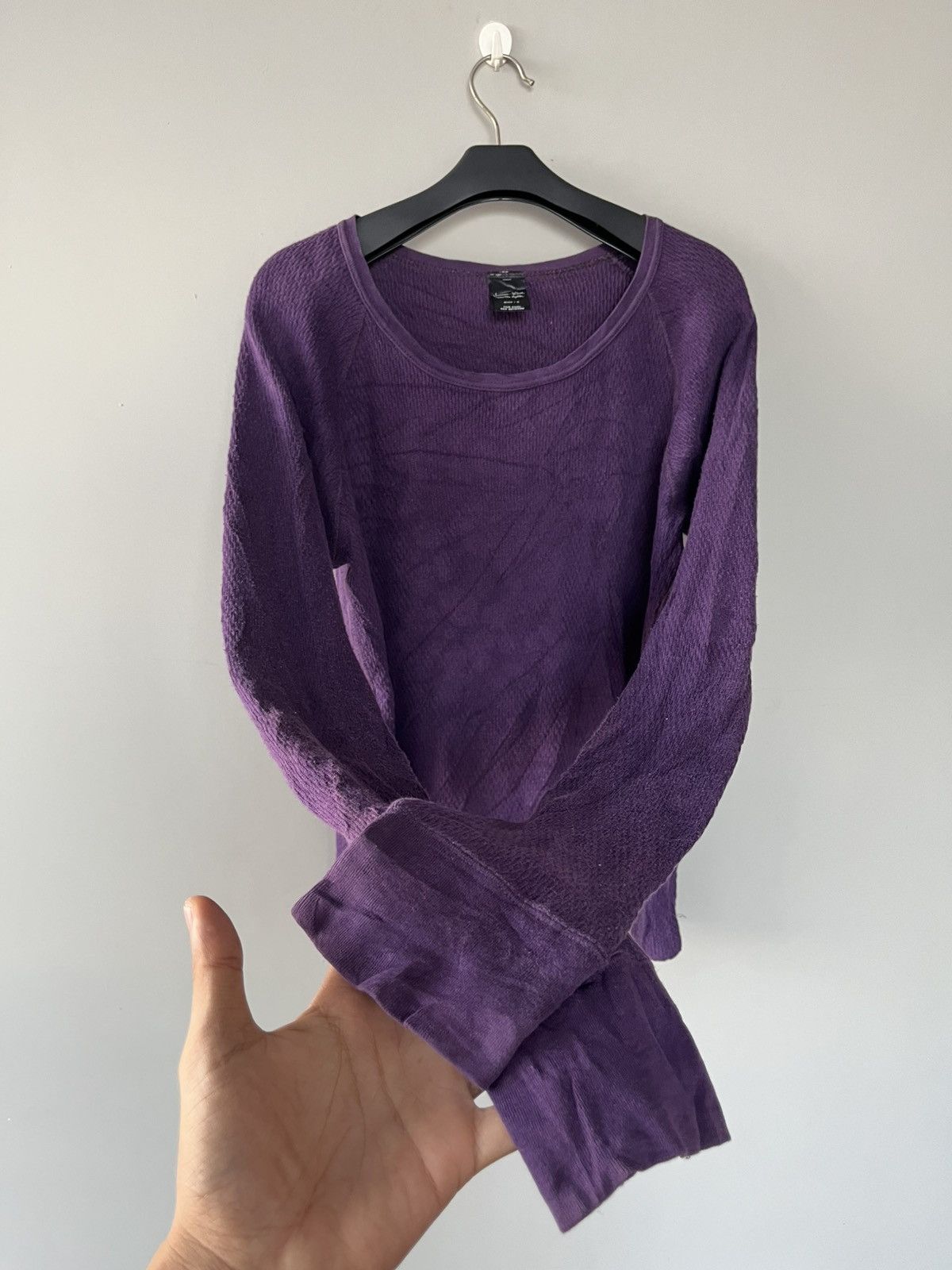 Number (N)ine AW02 NUMBER (N)INE WAFFLE KNIT THERMAL LONG SLEEVE JAPANESE Size US L / EU 52-54 / 3 - 3 Thumbnail