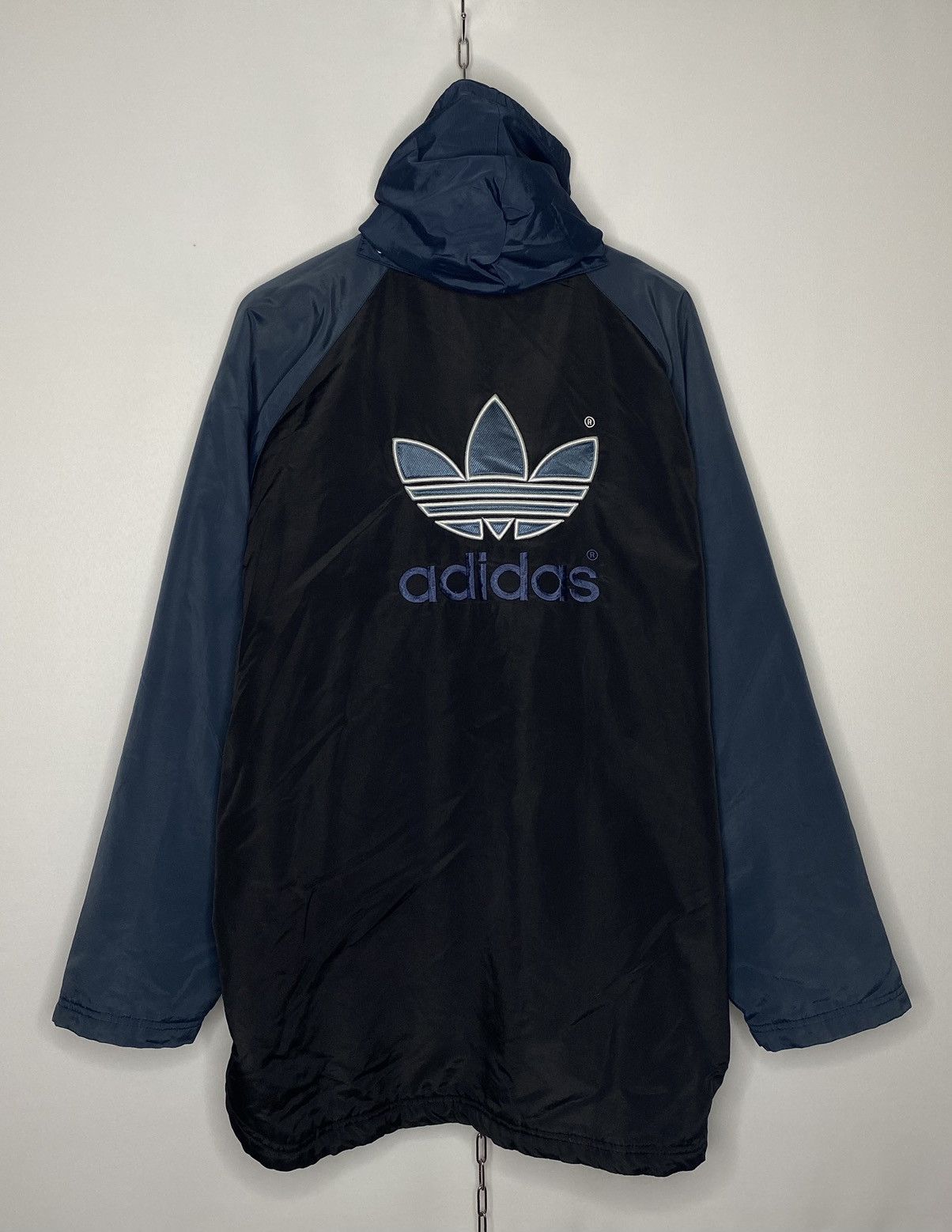 Adidas × Vintage 🚀Vintage Adidas Originals Big Logo Parka Firebird Jacket 🚀 Size US L / EU 52-54 / 3 - 3 Thumbnail