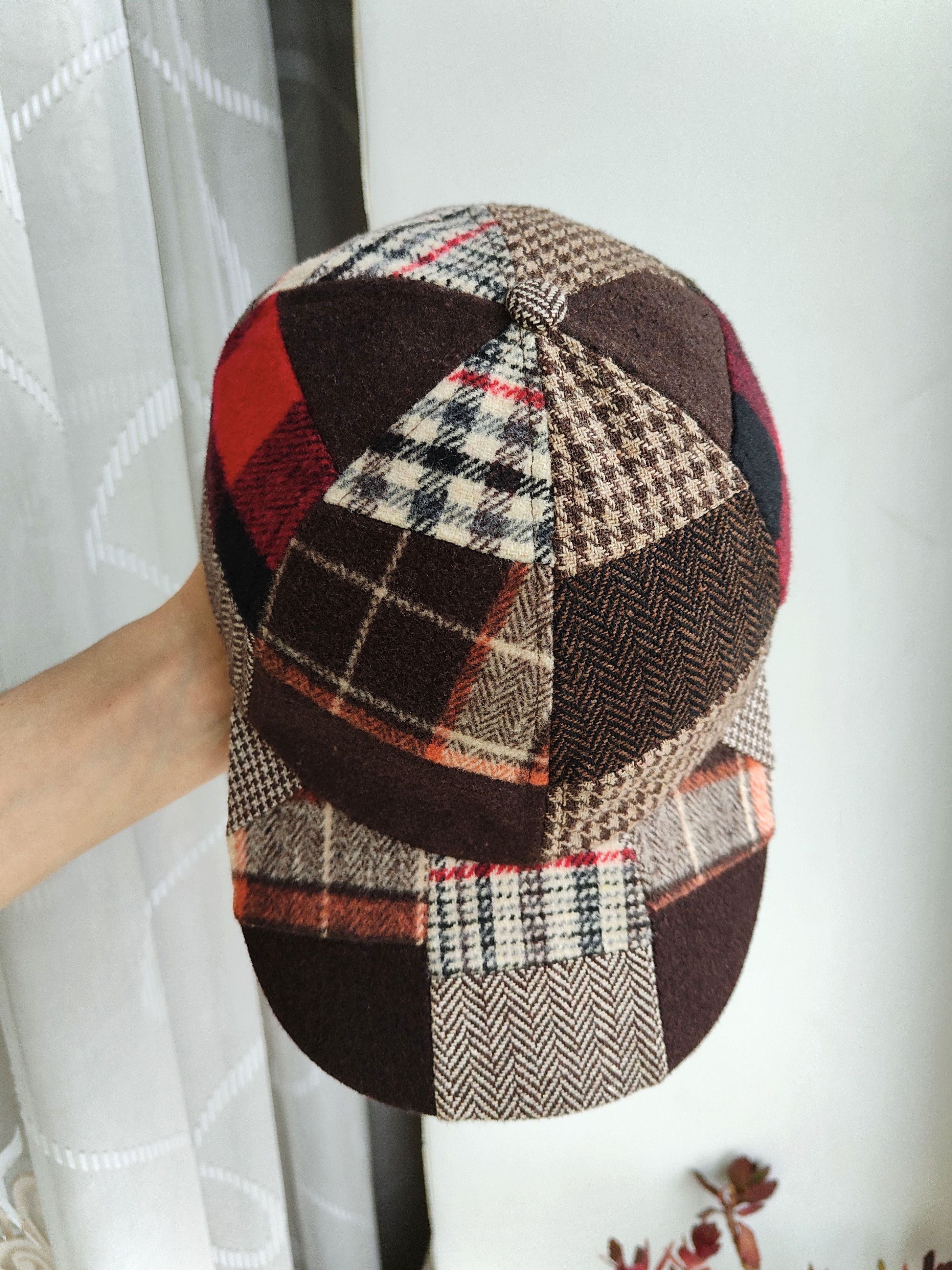 Hawkings Mcgill Hawkins Woolen Cap Flat Cap Men's Cap Hat Size ONE SIZE - 5 Thumbnail