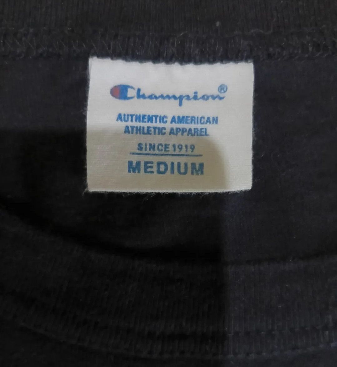 Champion T-Shirt CHAMPION Small Script embroidered {Black} Size US M / EU 48-50 / 2 - 3 Thumbnail