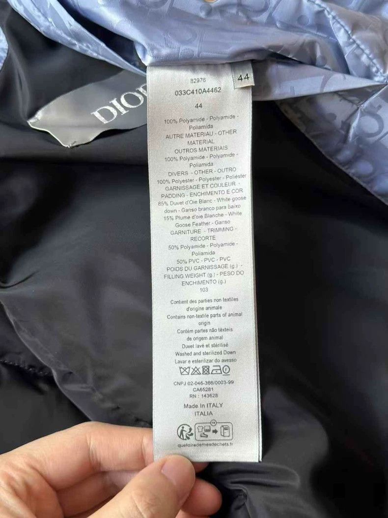 Dior Dior Glacier blue full print down vest 2501-Nextarrow Size US S / EU 44-46 / 1 - 3 Thumbnail