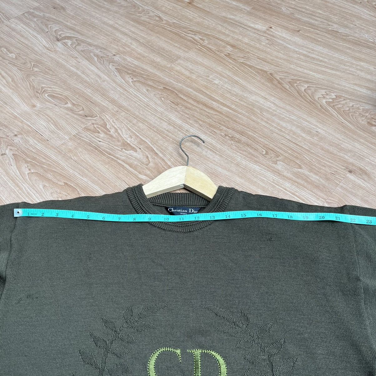 Christian Dior Monsieur × Vintage Rare Christian Dior Sports Knitwear Big Logo Size US M / EU 48-50 / 2 - 9 Thumbnail