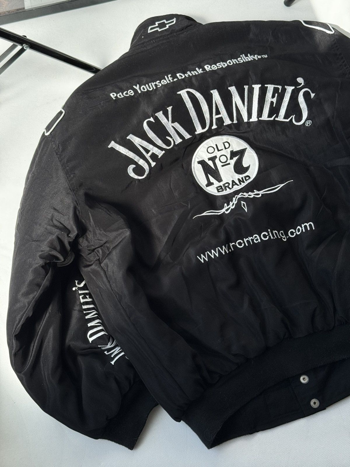 Vintage Jack Daniels VINTAGE RACING JACKET CHEVROLET BOMBER NASCAR Size US L / EU 52-54 / 3 - 11 Thumbnail