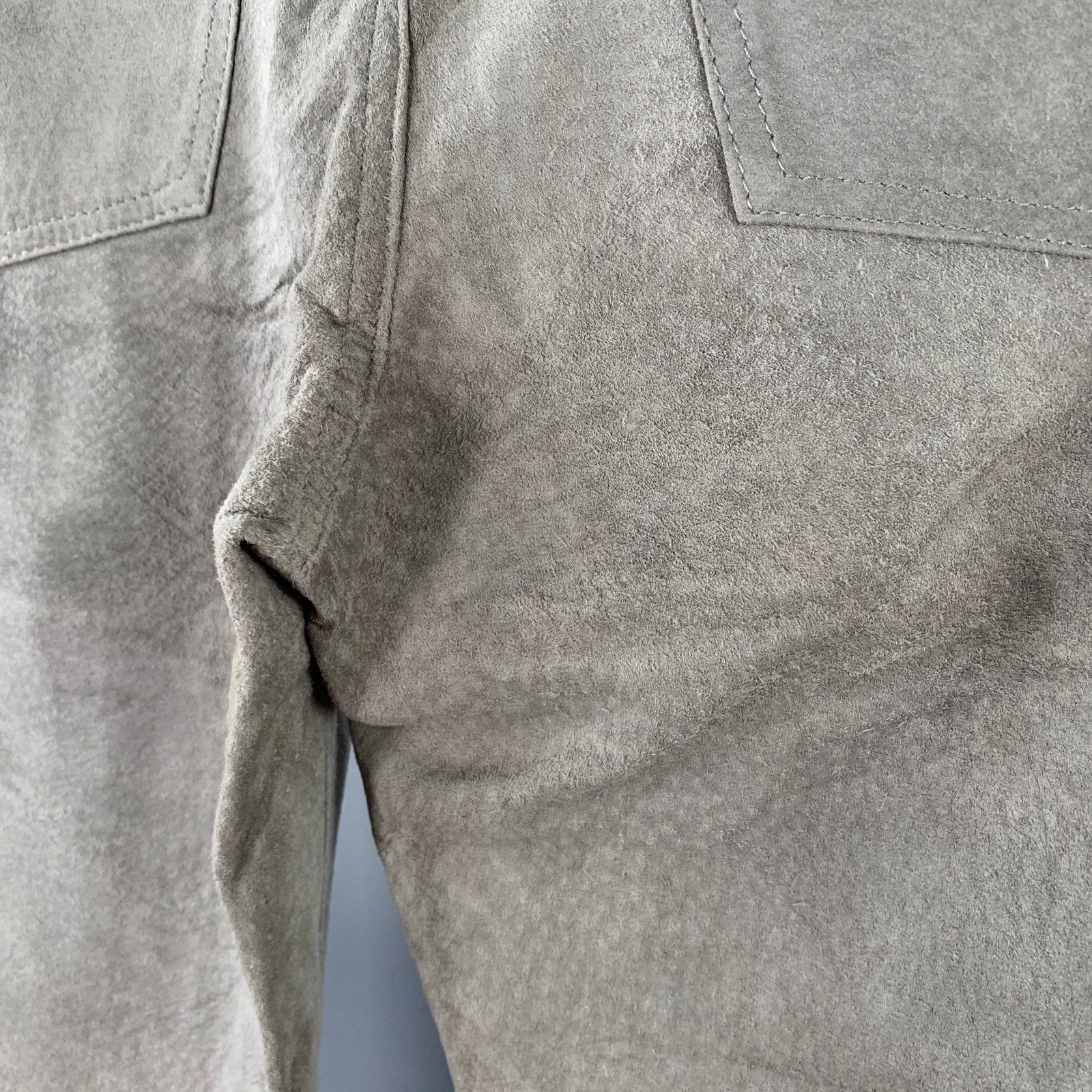 Dolce & Gabbana Size 32 Grey Suede Five Pockets Straight Casual Pants Size US 32 / EU 48 - 3 Thumbnail