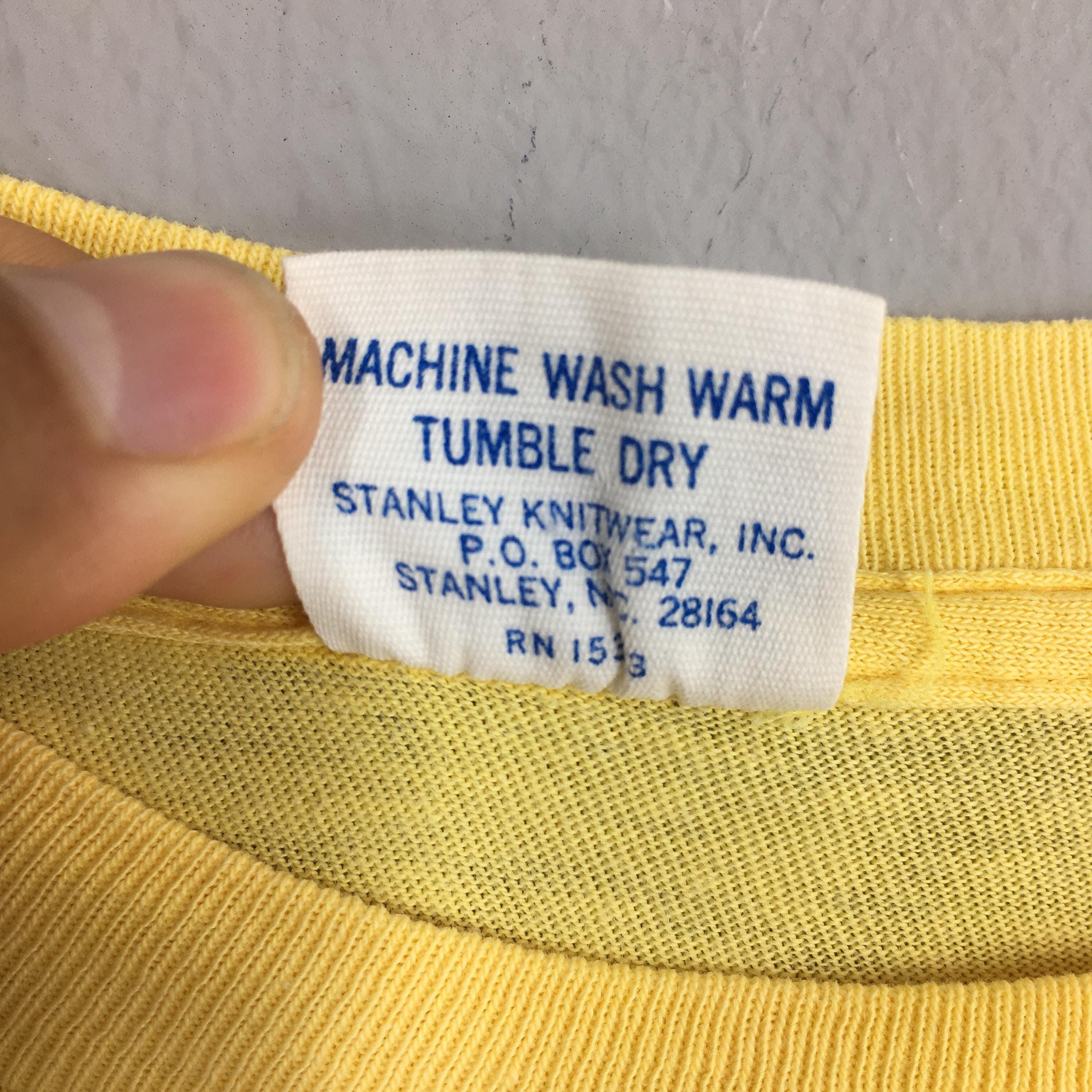Lightning Bolt × Vintage Vintage 80's Shaun Tomson Surfer Yellow Tshirt Large Size US L / EU 52-54 / 3 - 8 Thumbnail