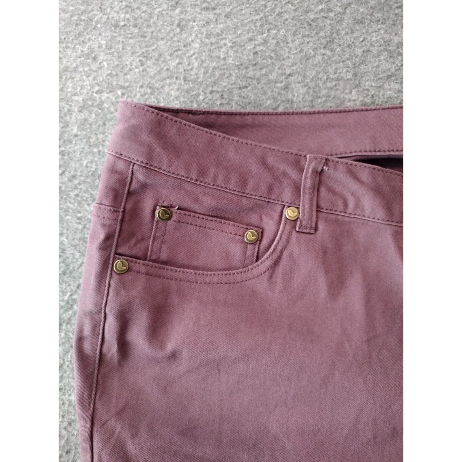 Vintage Woman Within Skinny Jeans Women 24W Pink Stretch Pockets Size 42" / US 20 - 7 Thumbnail