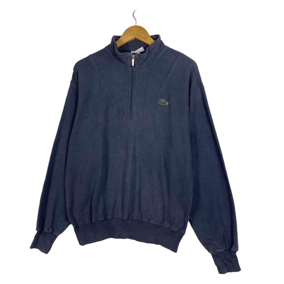 Japanese Brand Vintage Lacoste half zipper sweater Size US S / EU 44-46 / 1 - 2 Thumbnail