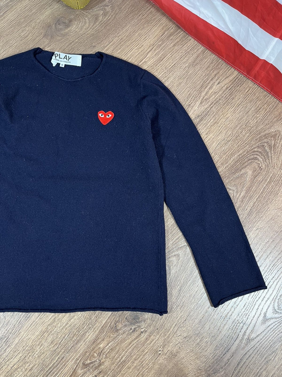 Comme des Garcons Comme Des Garcons Wool Sweater Heart Patch Size US S / EU 44-46 / 1 - 3 Thumbnail