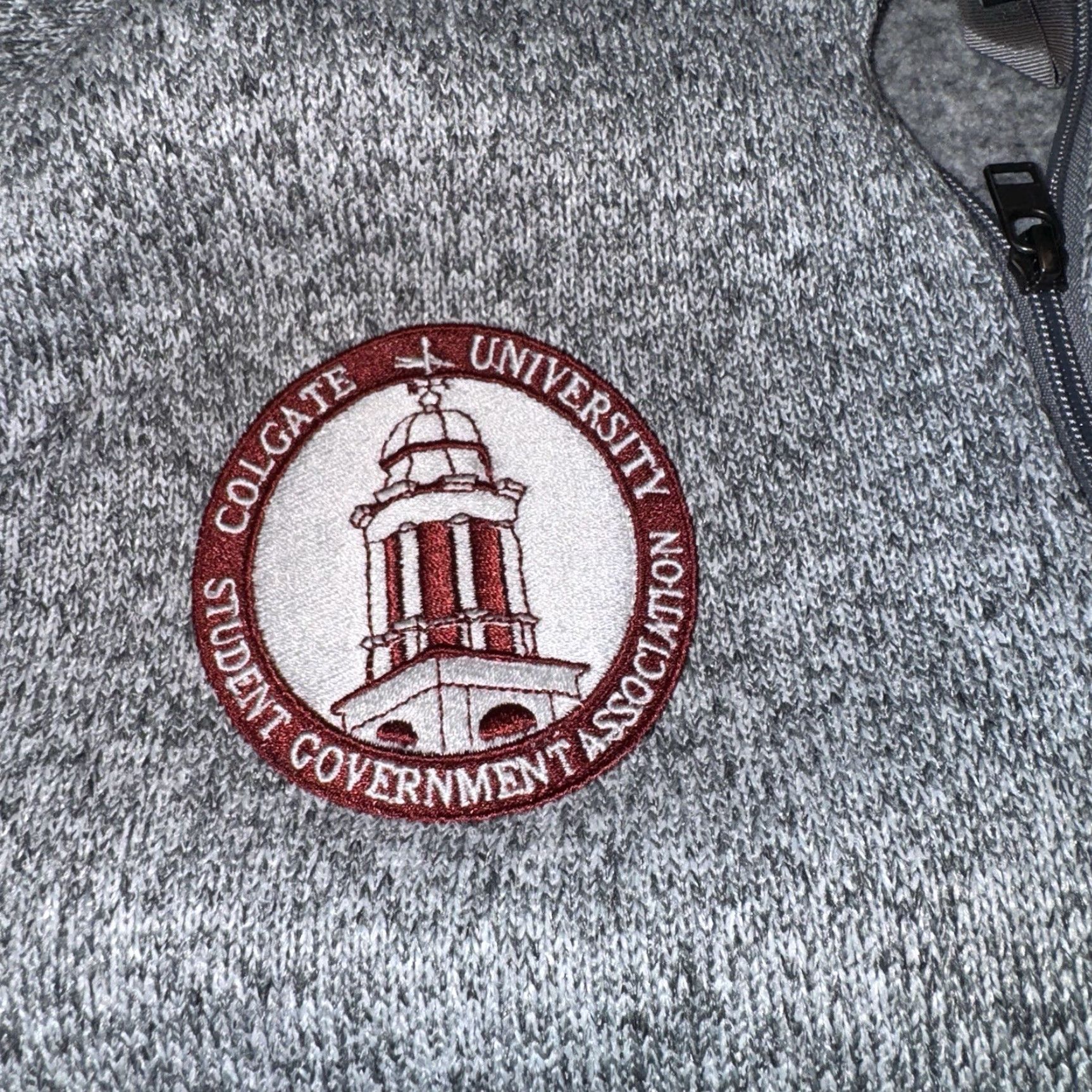 Patagonia Patagonia Better Sweater 1/4 Zip Pullover Sweater Mens Gray Medium Colgate NCAA | Outdoor, Hiking, Walking, Colgate University, 25.5 long by 19.5 Size US M / EU 48-50 / 2 - 2 Thumbnail