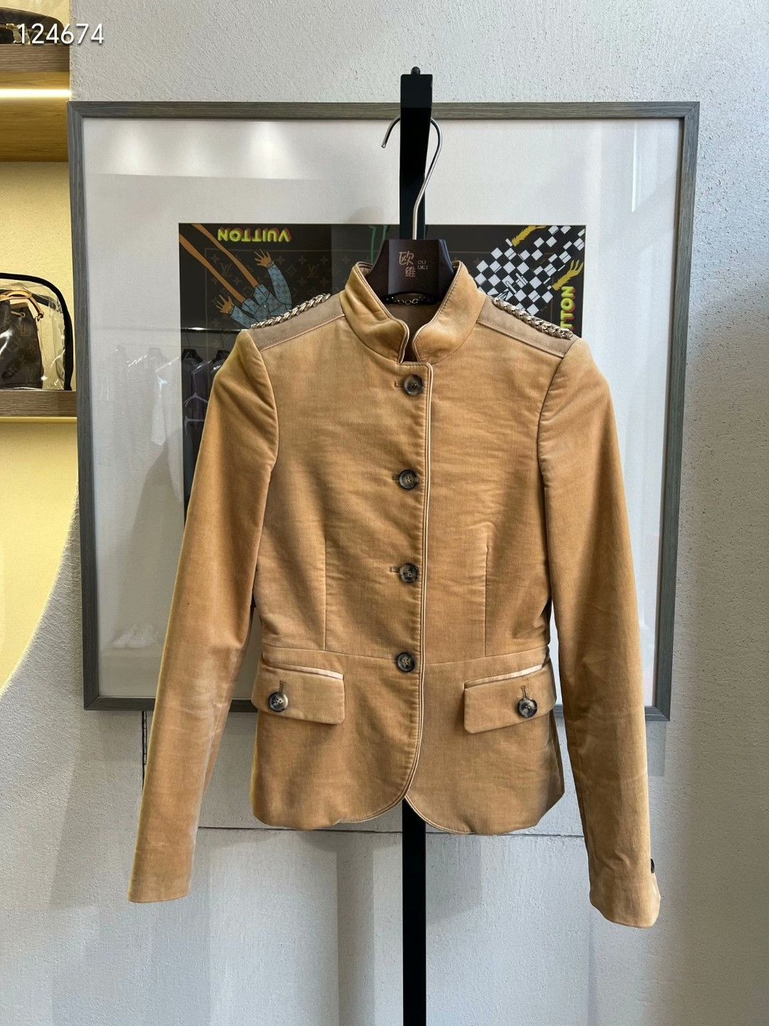 Gucci Gucci Ginger Yellow Velvet Coat 38 Size S / US 4 / IT 40 - 1 Thumbnail