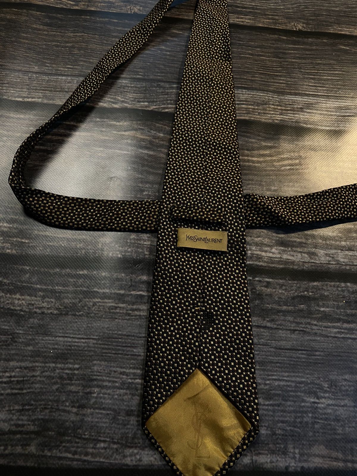 Yves Saint Laurent RARE❗️ YSL SILK TIE Size ONE SIZE - 3 Thumbnail
