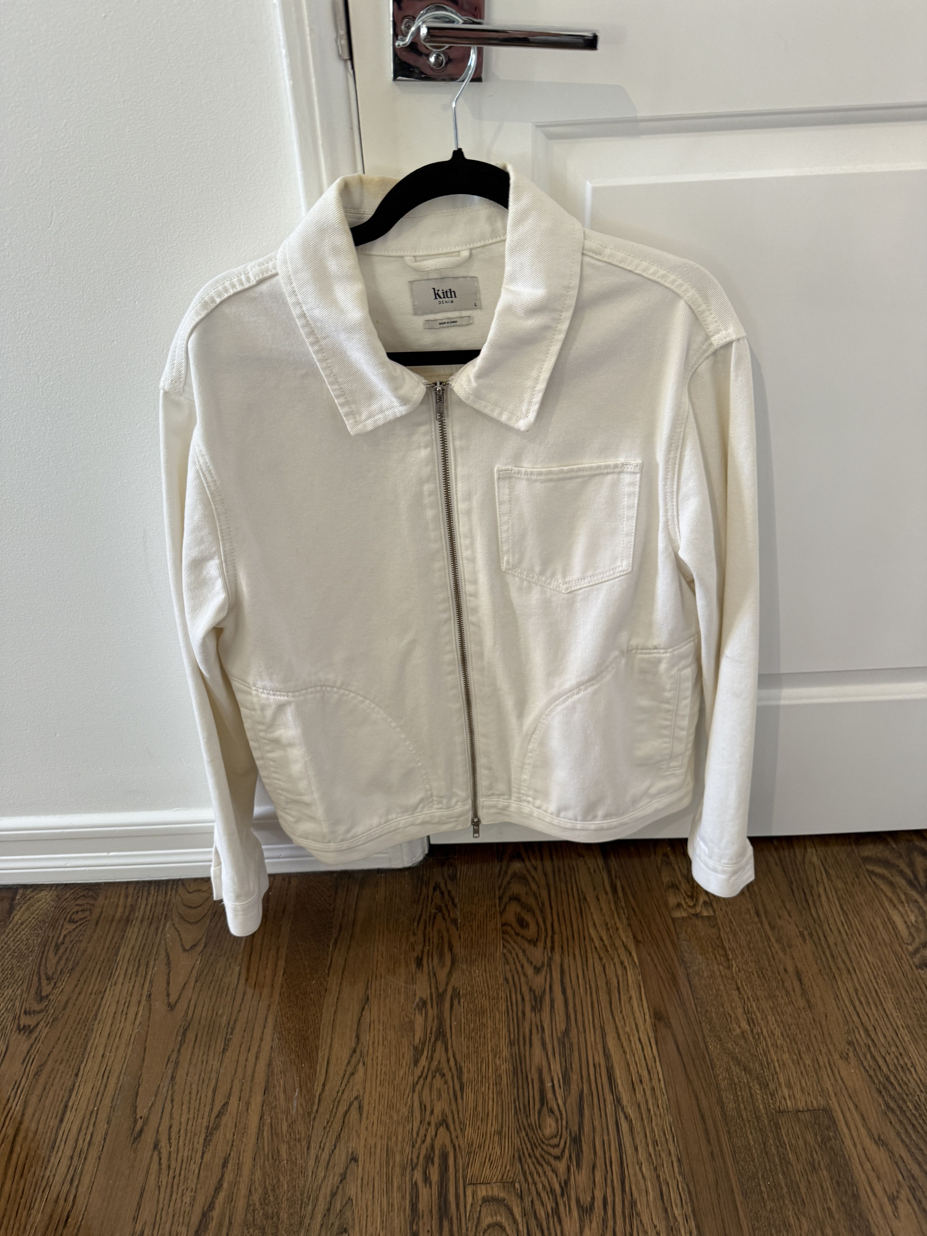 Kith Kith White Zip Denim Jacket Size US M / EU 48-50 / 2 - 1 Thumbnail