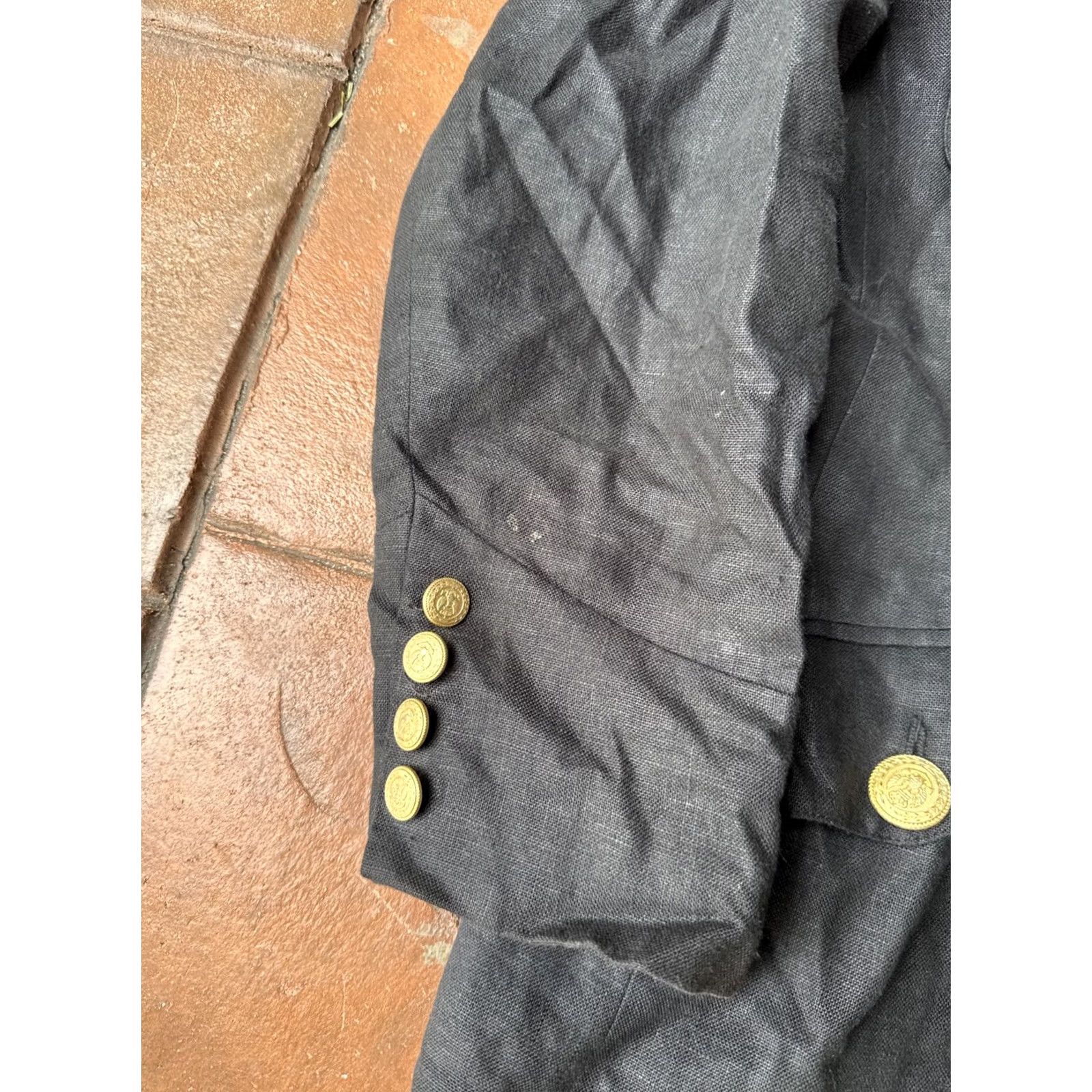 Neiman Marcus Neimen Marcus Blazer Military Jacket 14 Black Wool Button Vintage Women’s 90s Casual Winter Fall" Size XL / US 12-14 / IT 48-50 - 5 Thumbnail