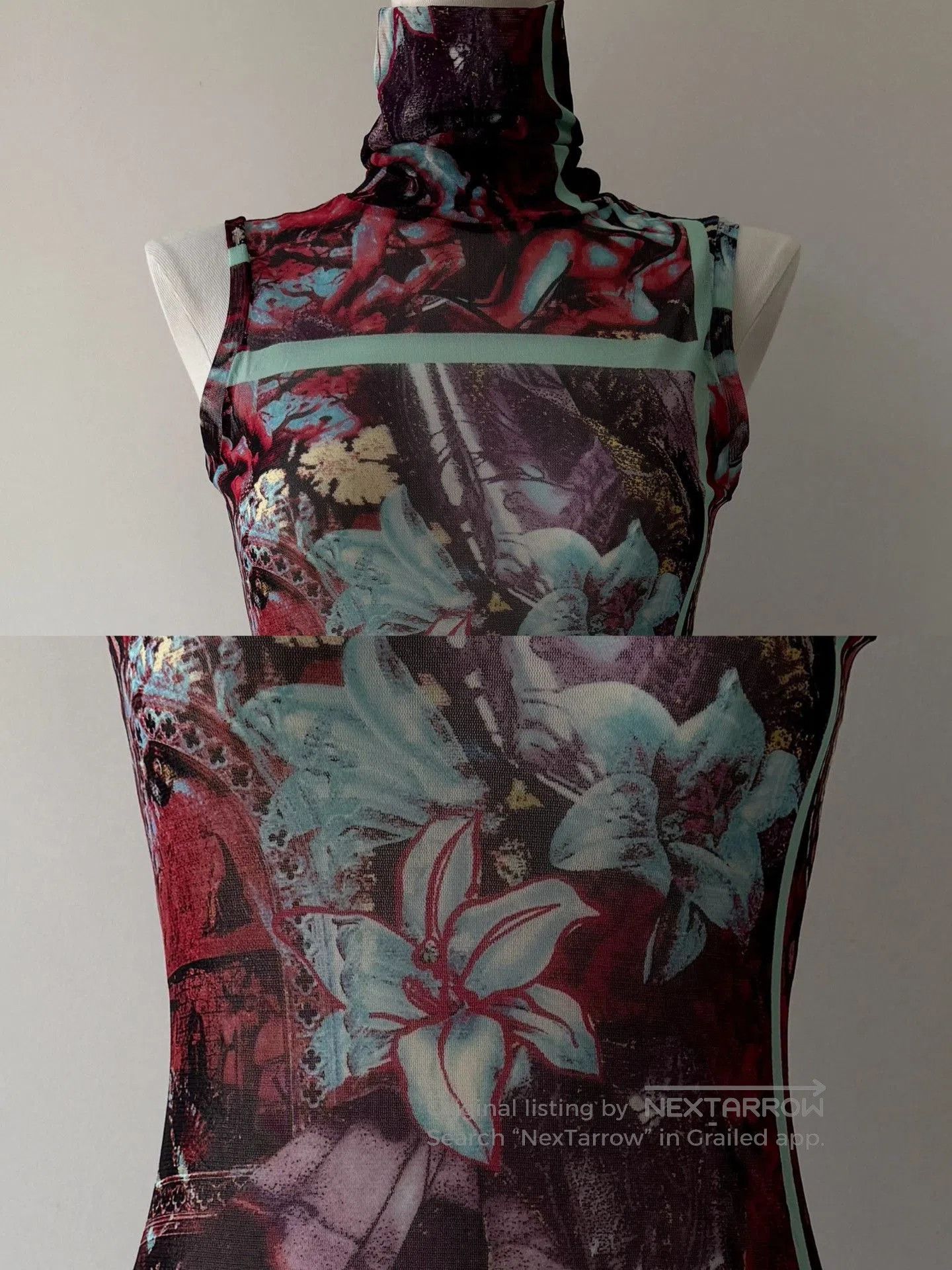 Jean Paul Gaultier Jean Paul Gaultier Tulle Sheer Sleeveless Top. Size M / US 6-8 / IT 42-44 - 6 Thumbnail