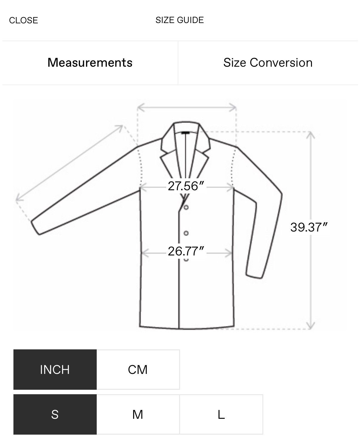 Casey Casey Peche Coat, size S - Casey Casey Size US S / EU 44-46 / 1 - 9 Thumbnail