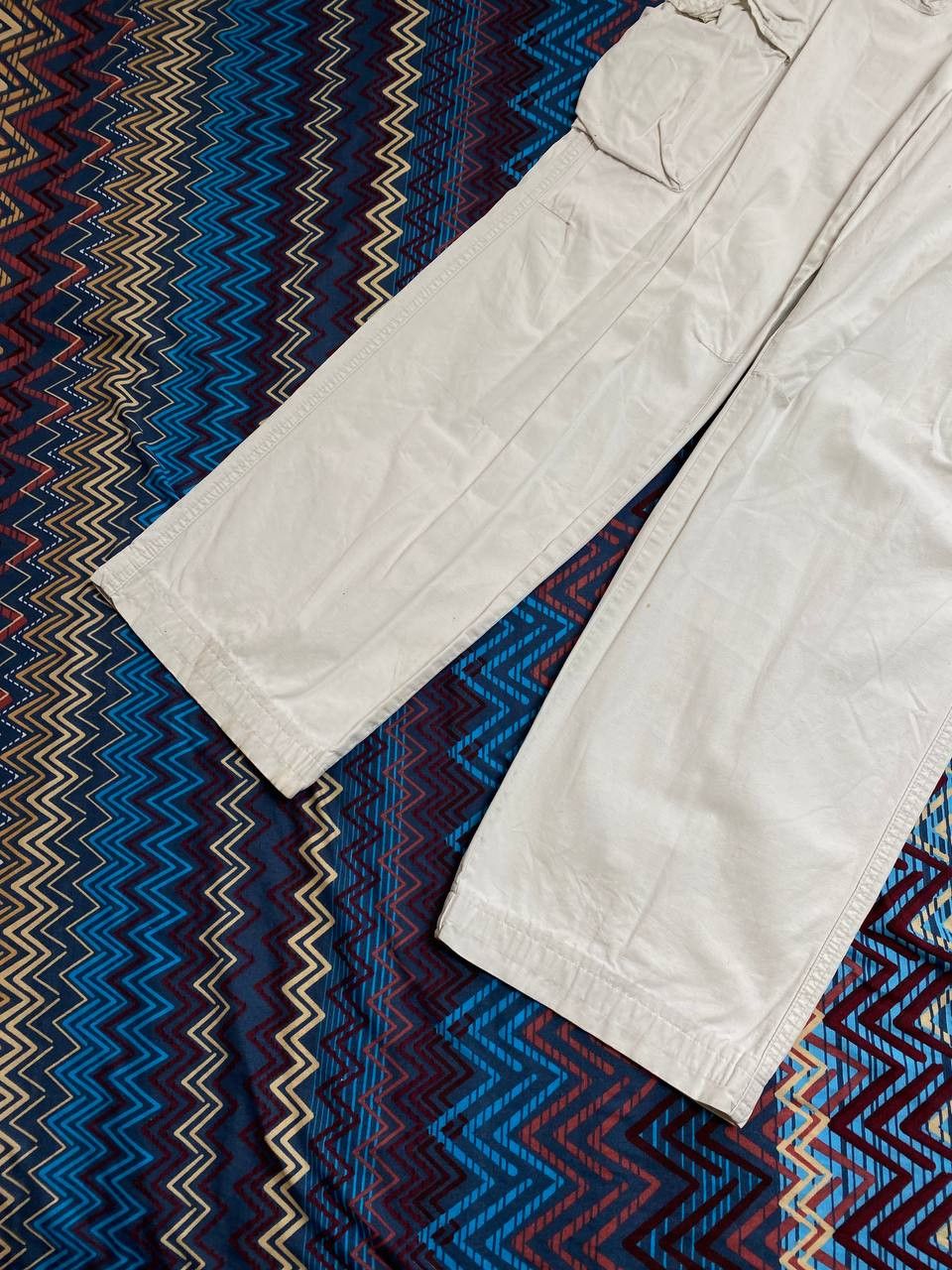 Alpha Industries jeans pants white Y2K Alpha Industries logo vintage Size US 34 / EU 50 - 6 Thumbnail