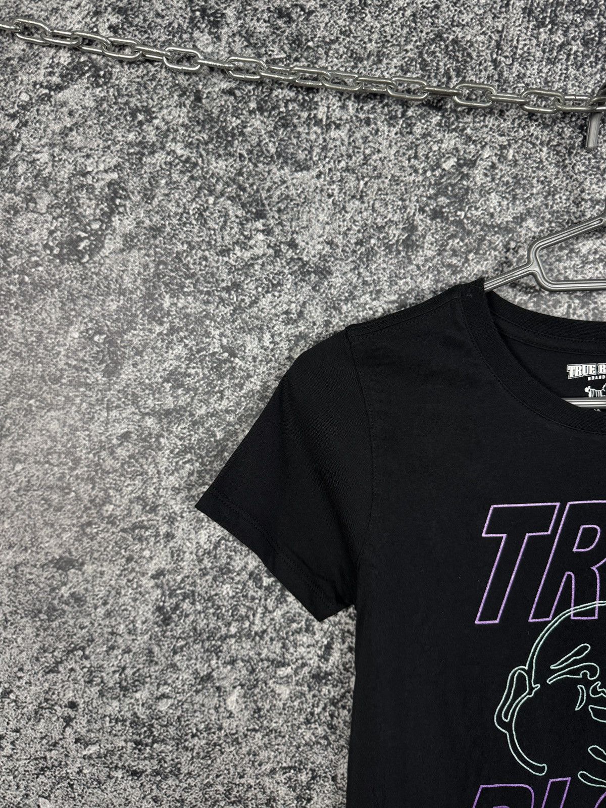 True Religion True Religion Kids T-Shirt Graphic Logo Neon Buddha Tee Size US XXS / EU 40 - 3 Thumbnail