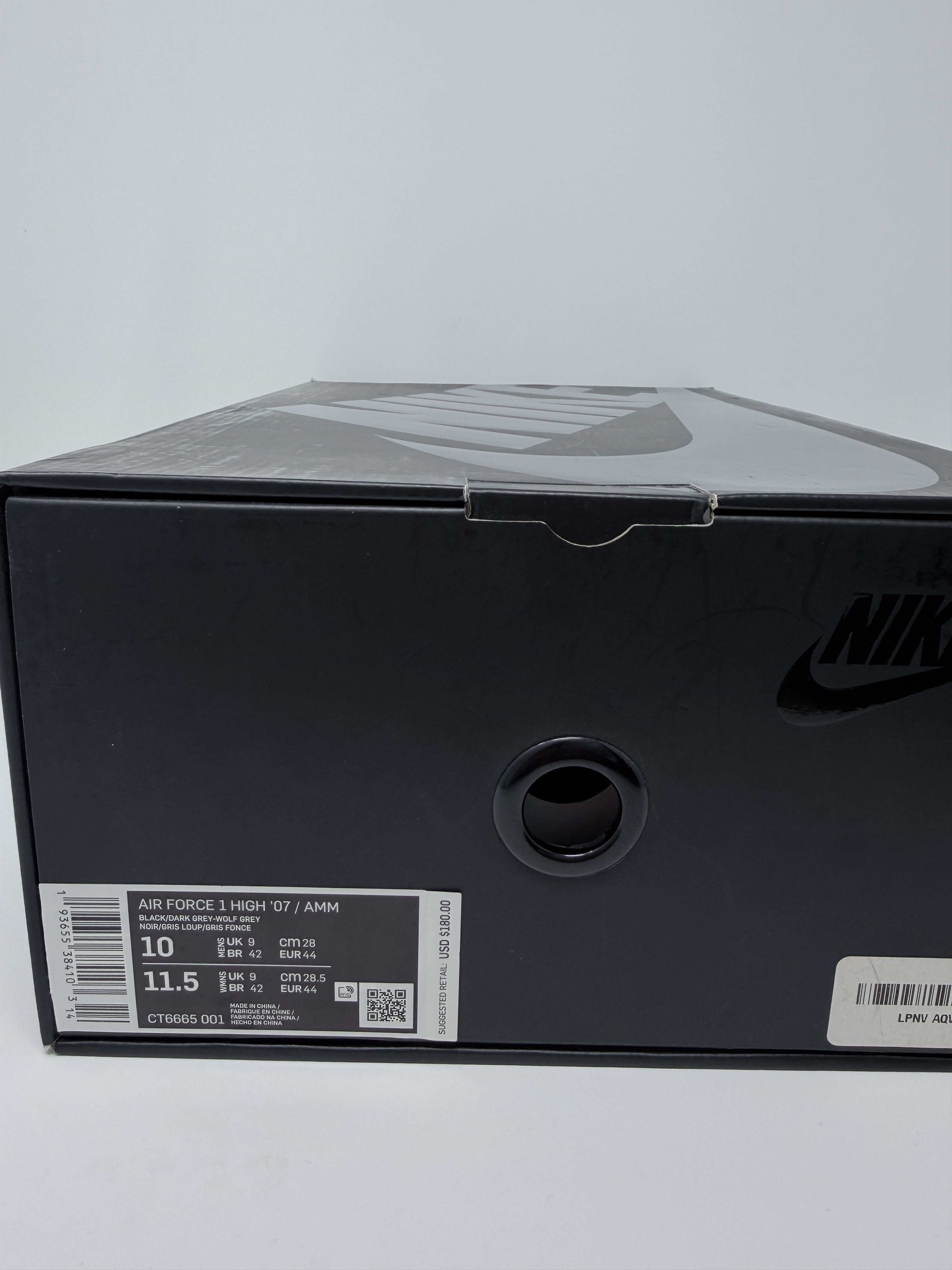 A Ma Maniere × Nike AMM Air Force 1 High Hand Wash Cold Black 4566/5914 Size US 10 / EU 43 - 10 Thumbnail