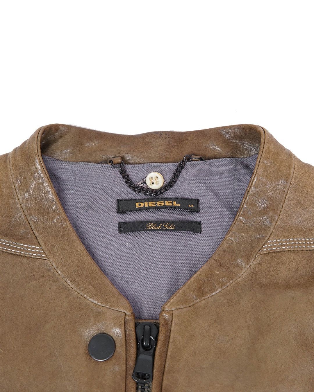 Diesel Diesel Leather Mens Jacket Size US M / EU 48-50 / 2 - 2 Thumbnail
