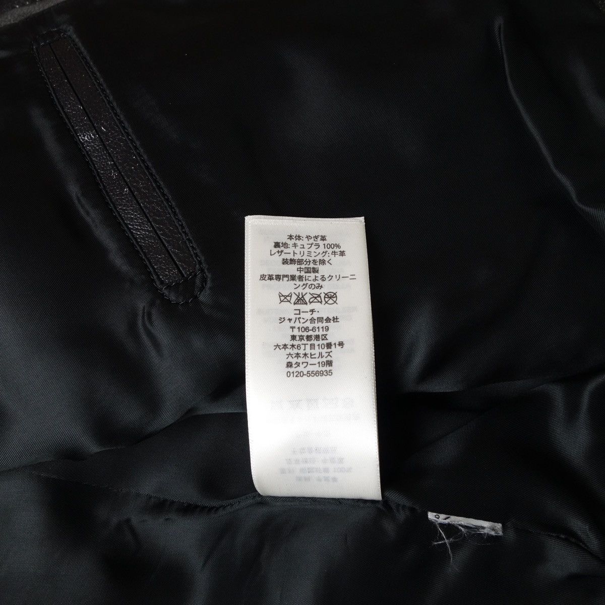 Coach FW2016 "COACH" Vintage Goat Leather Rider Jacket Size US S / EU 44-46 / 1 - 13 Thumbnail