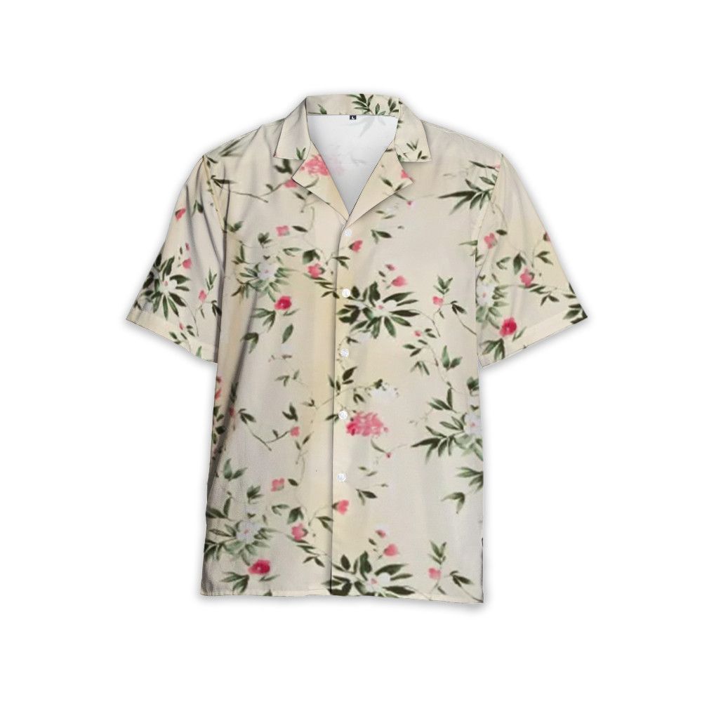 Designer Floral-Print Short-Sleeve Shirt – Fresh Cuts, Timeless Bloom Size US S / EU 44-46 / 1 - 3 Thumbnail