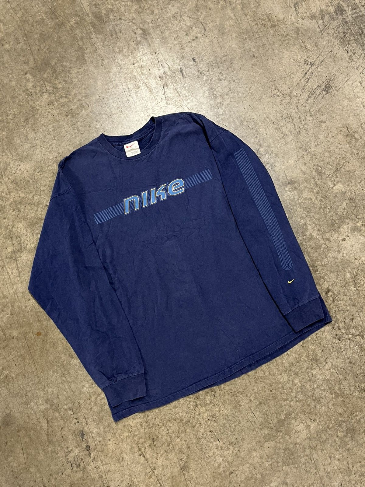 Nike × Vintage Nike vintage longsleeve tee shirt 90s rare hype skater Size US XL / EU 56 / 4 - 1 Thumbnail
