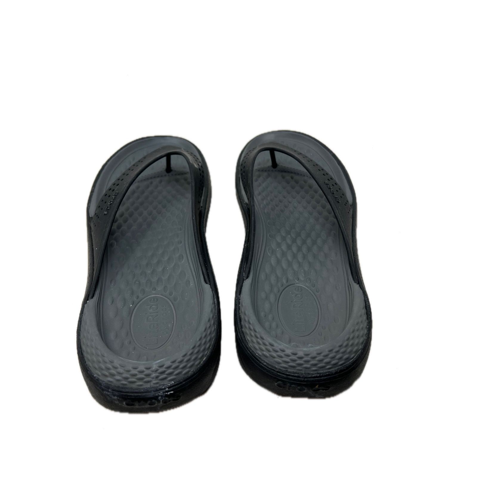 Crocs Crocs Splash Flip Sandals Black Gray Mens Size 11 Size US 11 / EU 44 - 2 Thumbnail