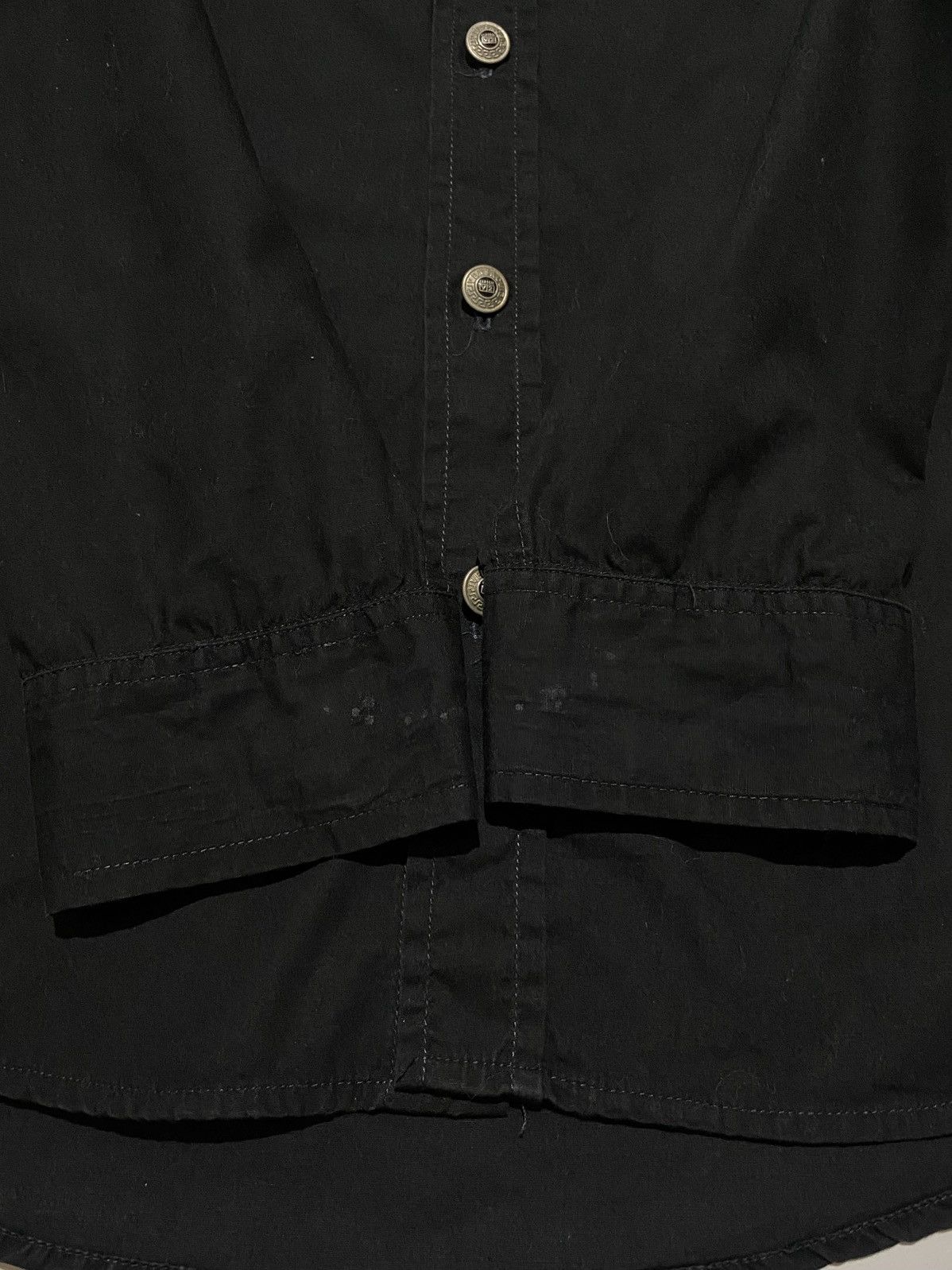 Designer × Versace × Vintage VINTAGE VERSACE CLASSIC V2 BLACK ON BLACK FORMAL SHIRT Size US XL / EU 56 / 4 - 10 Thumbnail