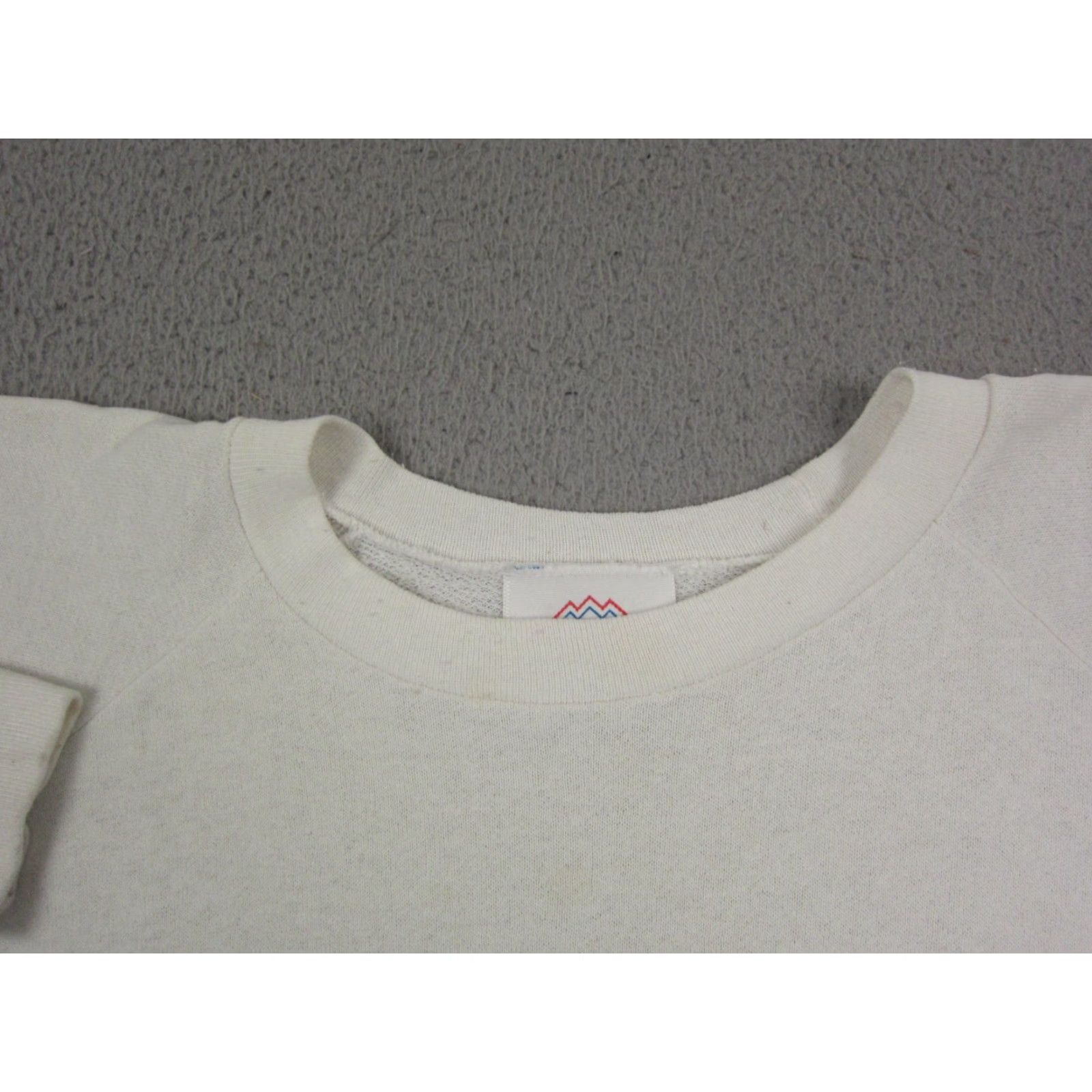 Vintage VINTAGE Healthknit Grandpa Sweatshirt Mens XL White Pullover 90s Care: Machine Washable Pocketed Crew Neck All Seasons Size US XL / EU 56 / 4 - 3 Thumbnail