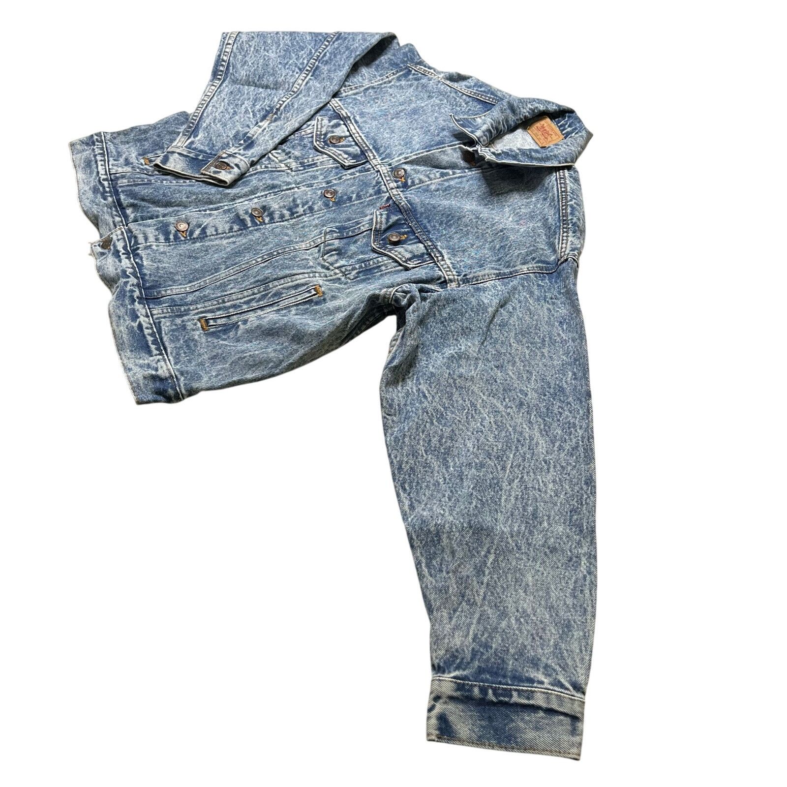 Levi's Vintage Levi’s 70507 Acid Wash Denim Trucker Jacket USA L Size US L / EU 52-54 / 3 - 2 Thumbnail