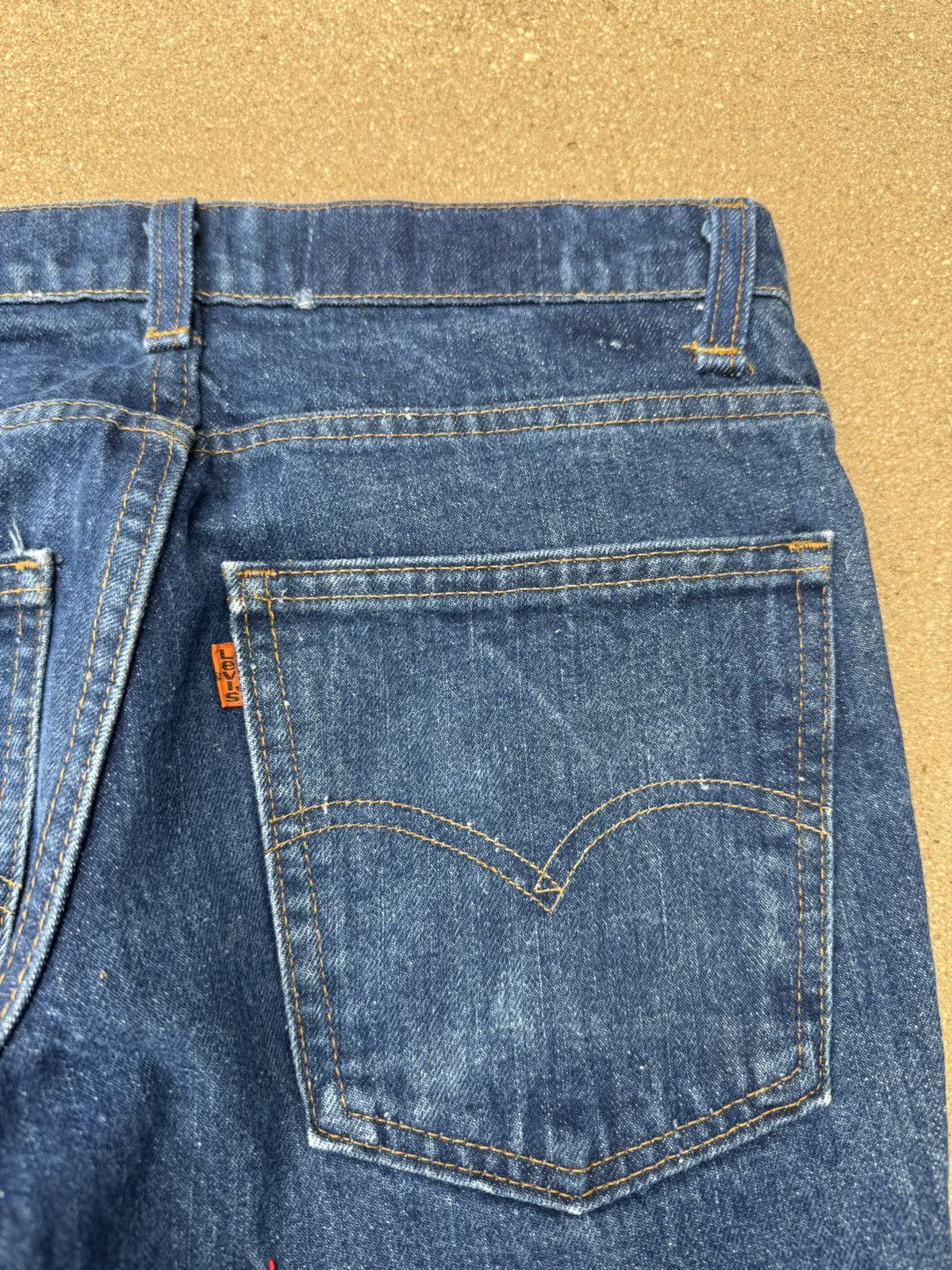 Levi's Vtg 80’s Levi’s 684 Orange Tab Bellbottom Floral Jeans 28x29 Size US 28 / EU 44 - 8 Thumbnail