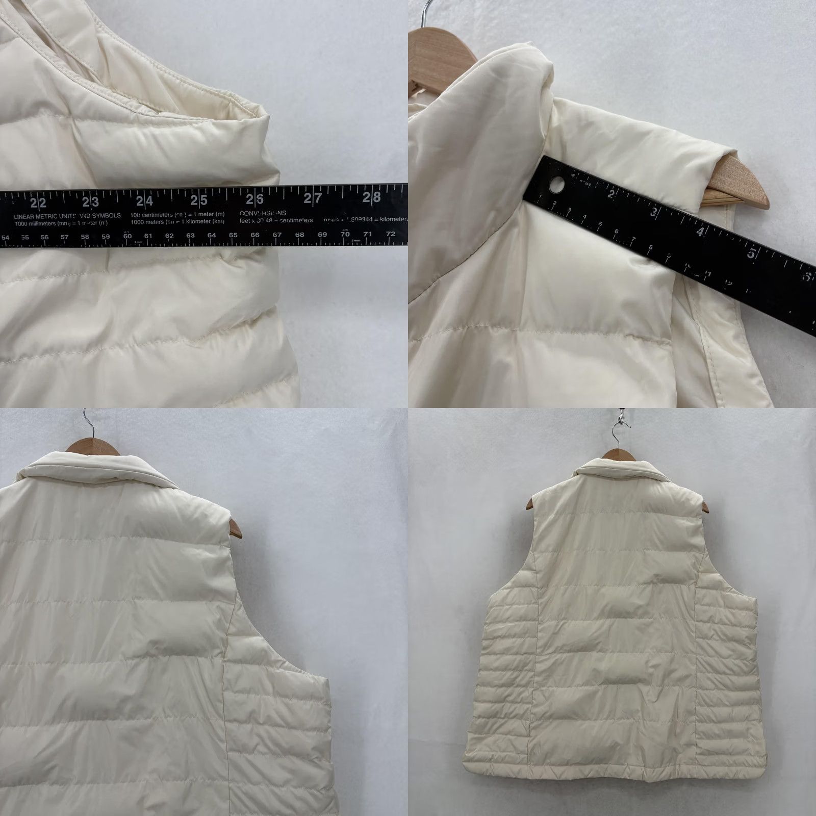 Lands' End Lands' End Vest Womens Plus 2X White Down Puffer Quilted Full Zip Lightweight Vest Womens Plus 2X White Down Puffer Quilted Full Zip Lightweight Size XXL / US 16-18 / IT 52-54 - 8 Thumbnail