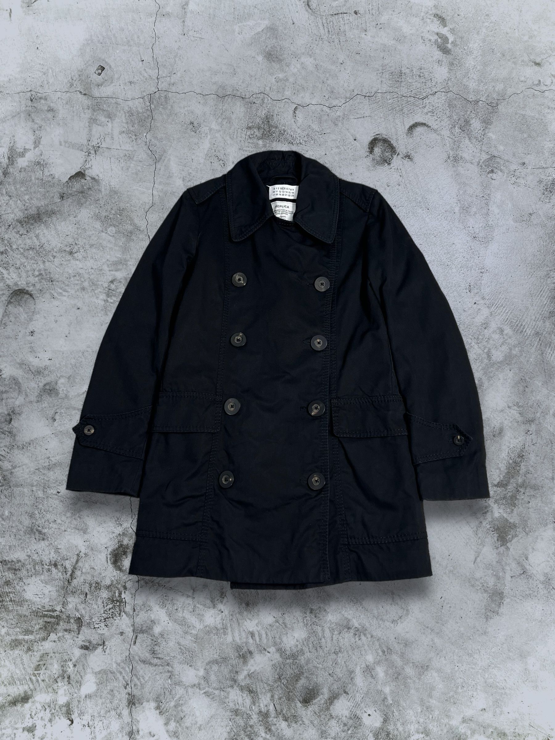 image of Maison Margiela Maison Martin Margiela Black Peacoat (M) Gtmpt305, Women's (Size Medium)