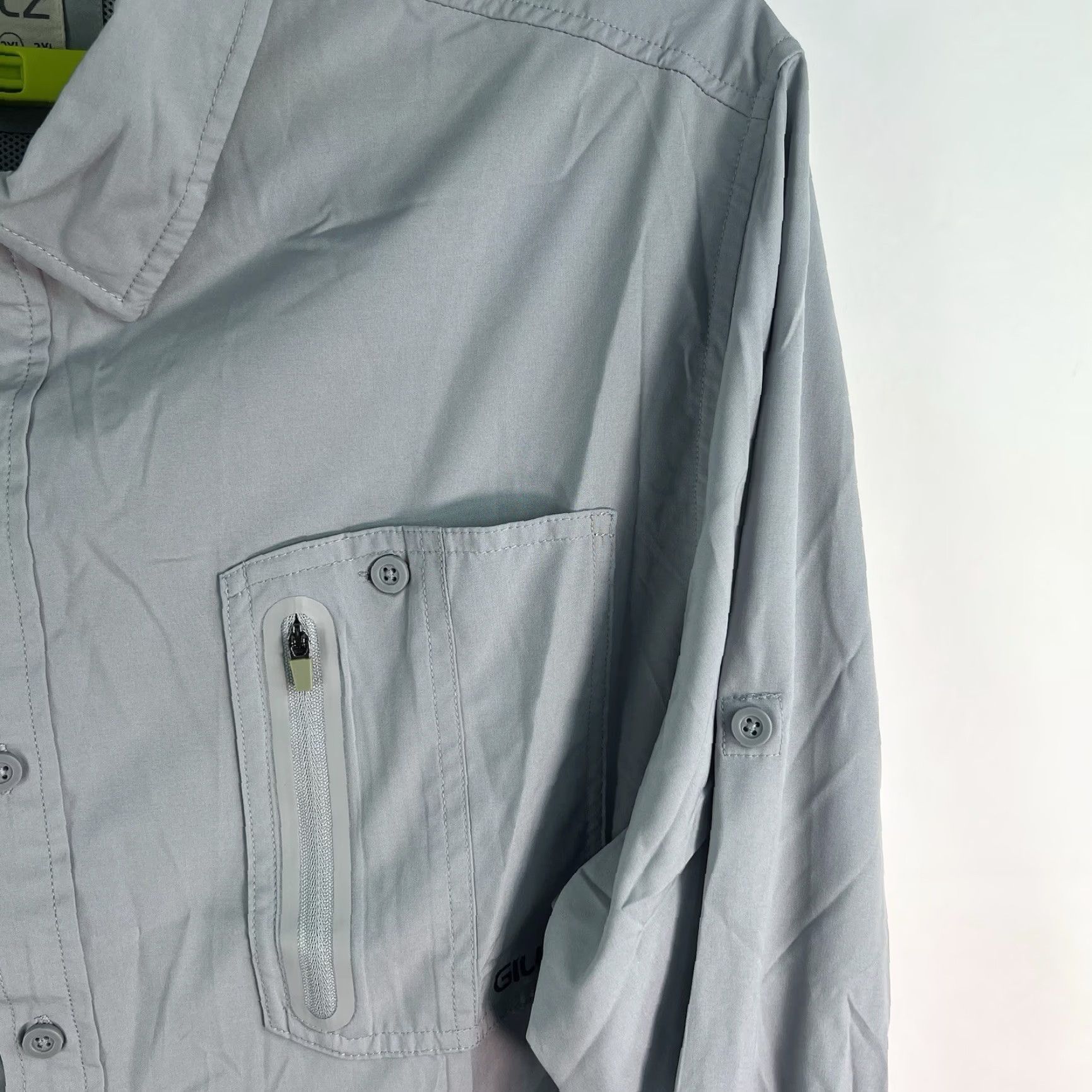 Vintage Gillz Fishing Shirt Mens 2XL Gray Button-Up Long Sleeve Ventilated Breathing Lightweight Casual Outdoor 2XL Mens Gillz Fish Outdoor Shirt Size US XXL / EU 58 / 5 - 2 Thumbnail