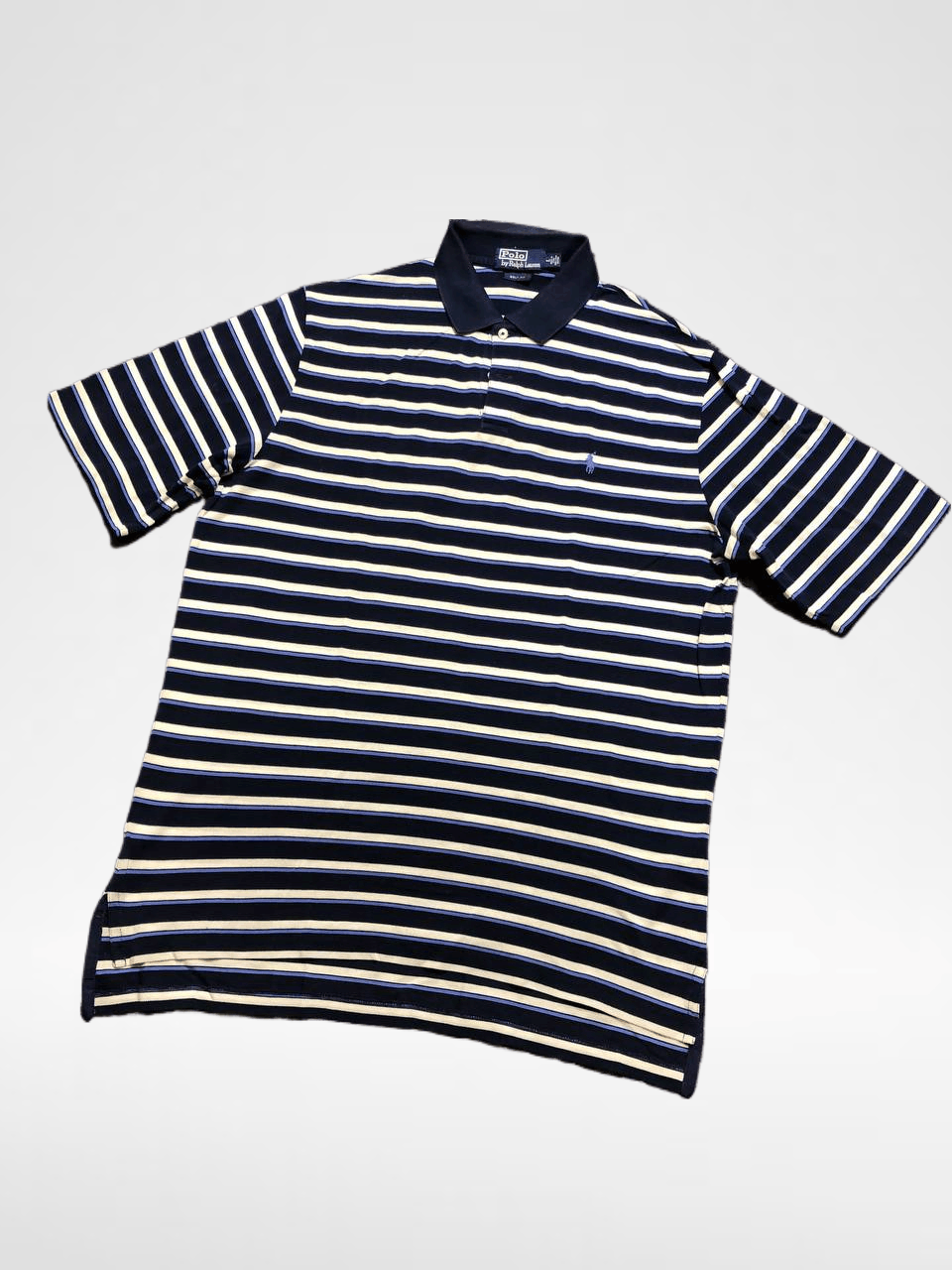Polo Ralph Lauren VINTAGE Striped Print T-Shirt Golf Fit Polo by Ralph Lauren Size US L / EU 52-54 / 3 - 1 Thumbnail