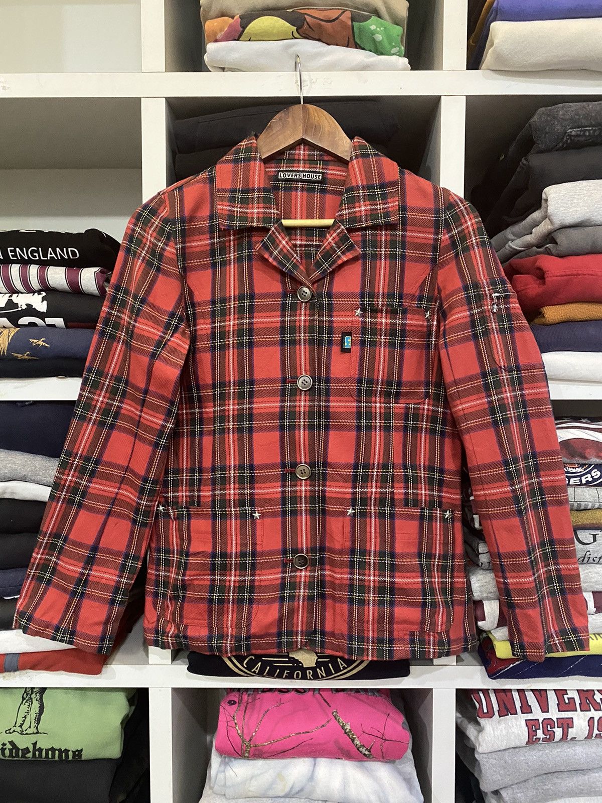 Japanese Brand × Vintage Super Lovers Tartan Jacket Size US M / EU 48-50 / 2 - 2 Thumbnail