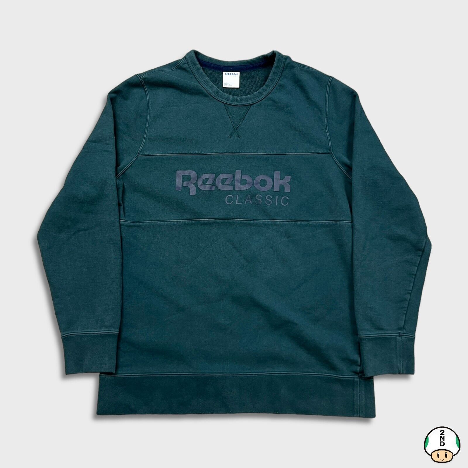 Reebok × Vintage Reebok Sweatshirt XL Spell Out Pullover Long Sleeve Crewneck Size US XL / EU 56 / 4 - 1 Thumbnail