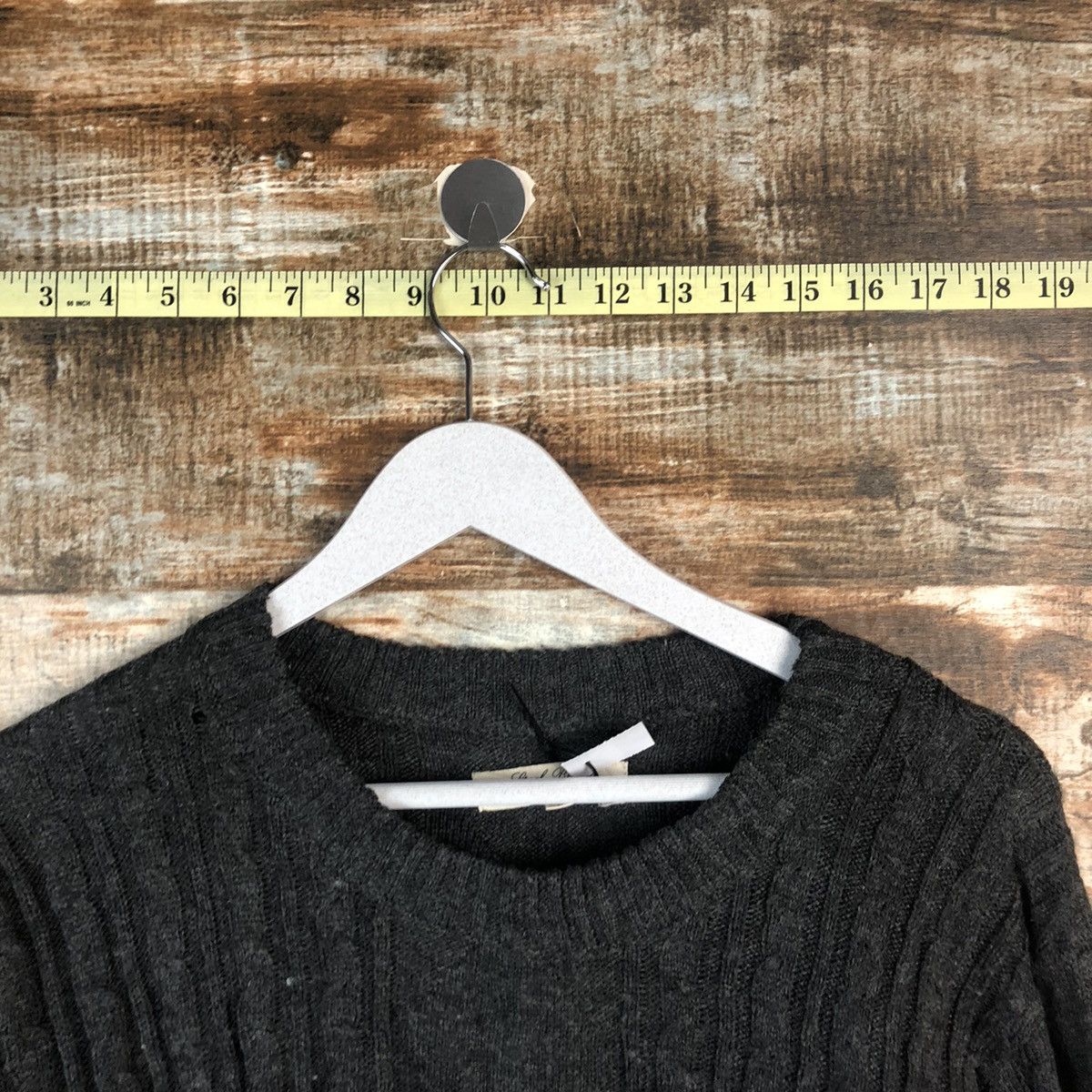 Homespun Knitwear × Japanese Brand Gteel Brawn Grey Knitwear #A1994 Size L / US 10 / IT 46 - 4 Thumbnail
