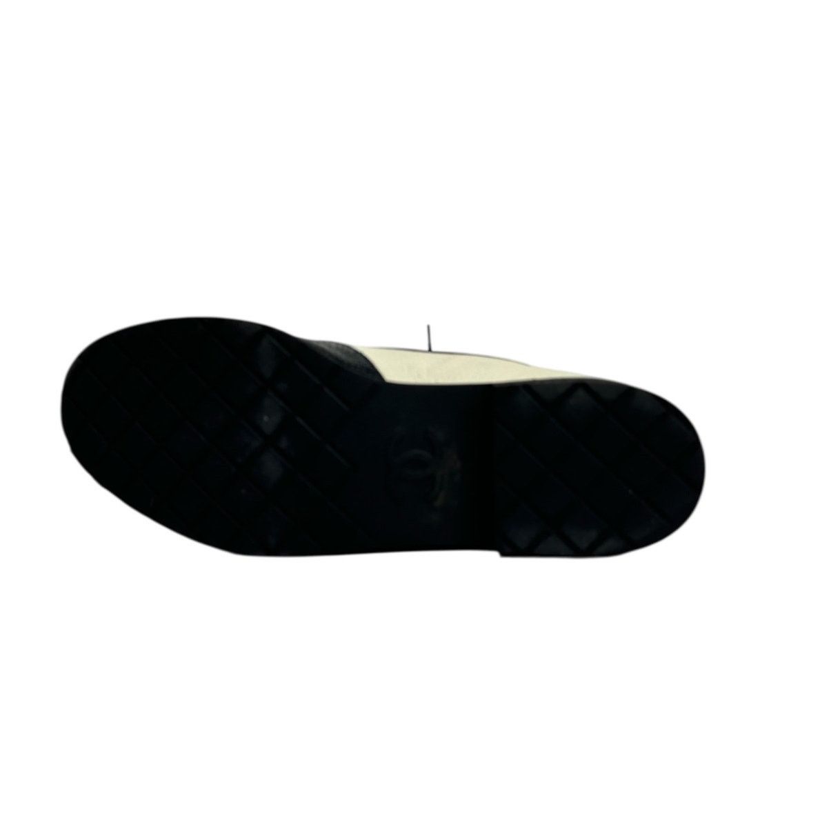 Chanel Authentic Chanel Black & Beige Combat Boots - Size 40 Size US 9 / IT 39 - 6 Thumbnail