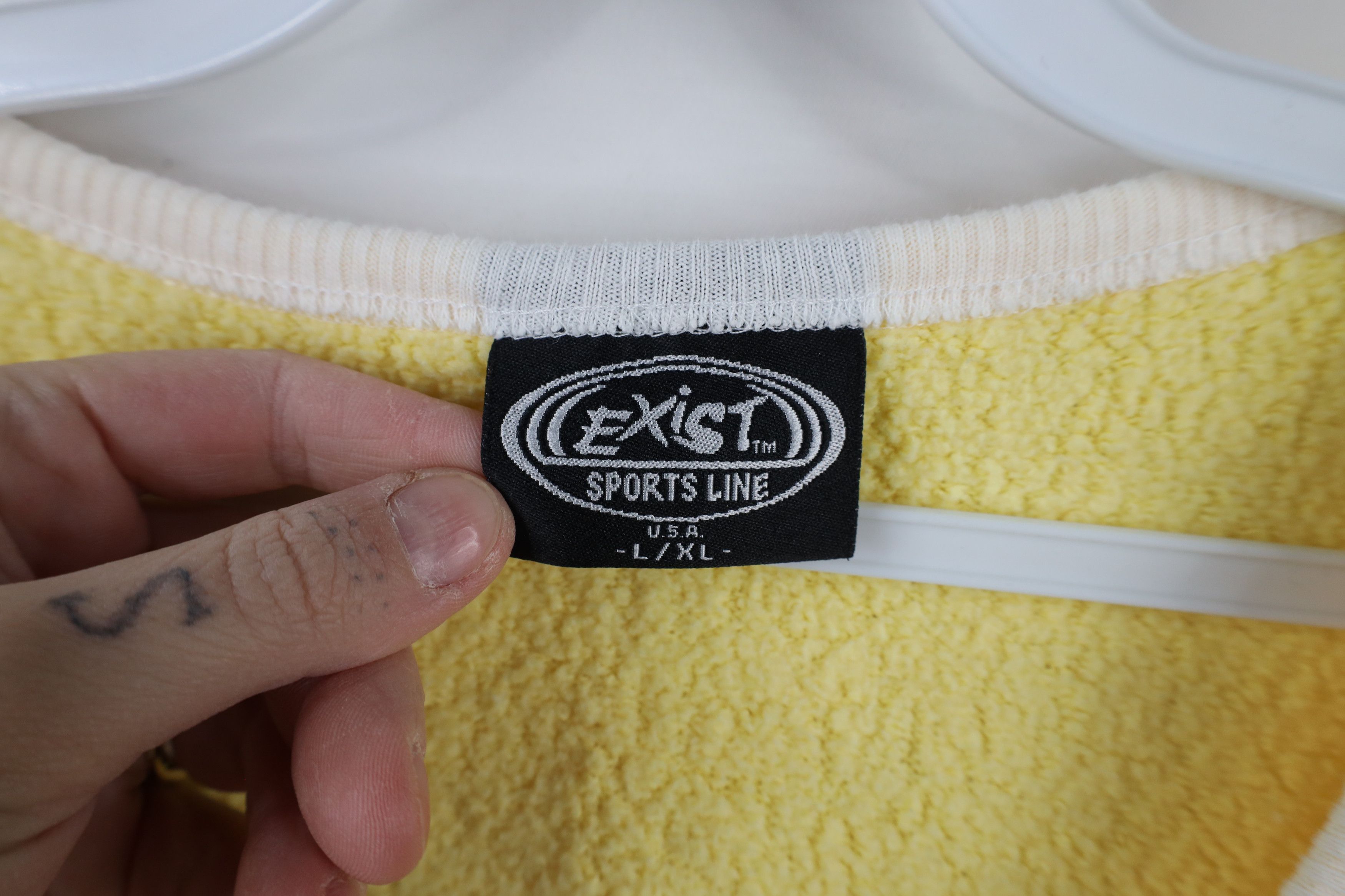 Vintage Vintage 90s Streetwear Terry Cloth V-Neck Sweatshirt USA Size L / US 10 / IT 46 - 6 Thumbnail