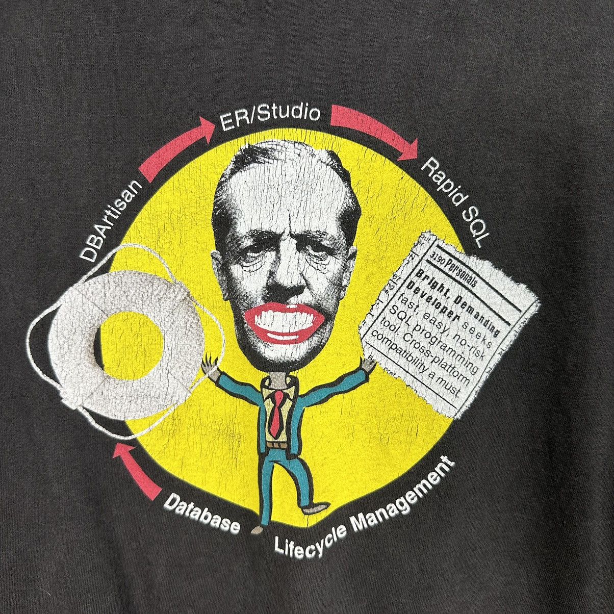 Vintage Vintage ER Studio Hanes Promo TShirt A697 Size US XL / EU 56 / 4 - 2 Thumbnail