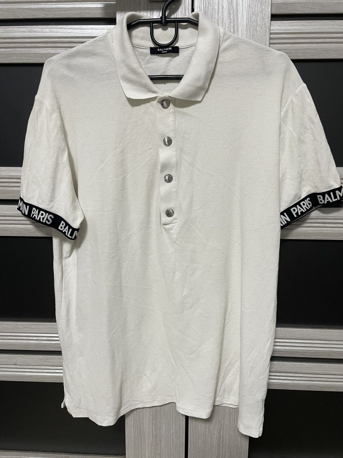 Balmain Balmain Paris Polo Luxury T Shirt Size US M / EU 48-50 / 2 - 1 Thumbnail