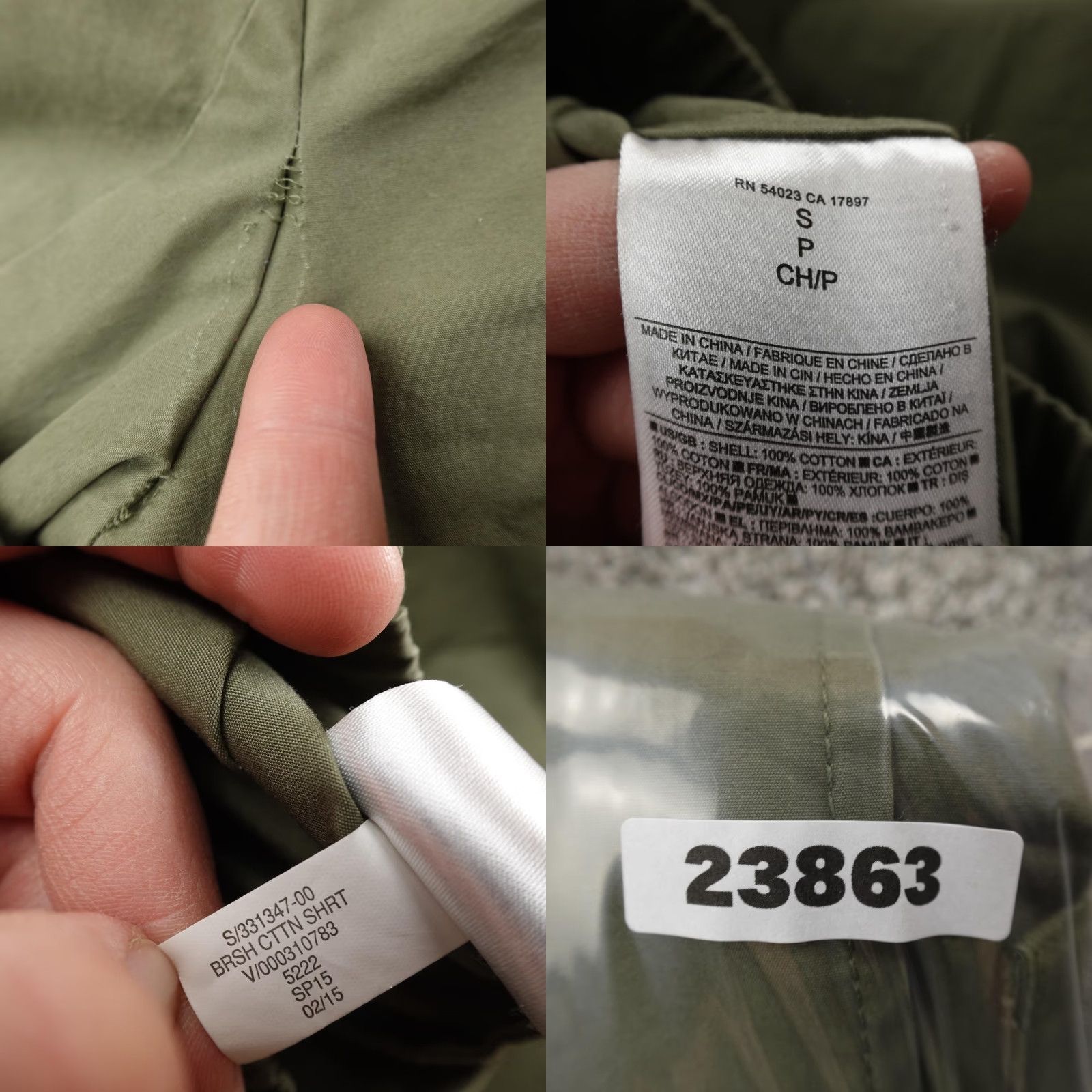Banana Republic Banana Republic Jacket Womens S Green Military Full Zip Casual Field Coat Safari Size S / US 4 / IT 40 - 8 Thumbnail